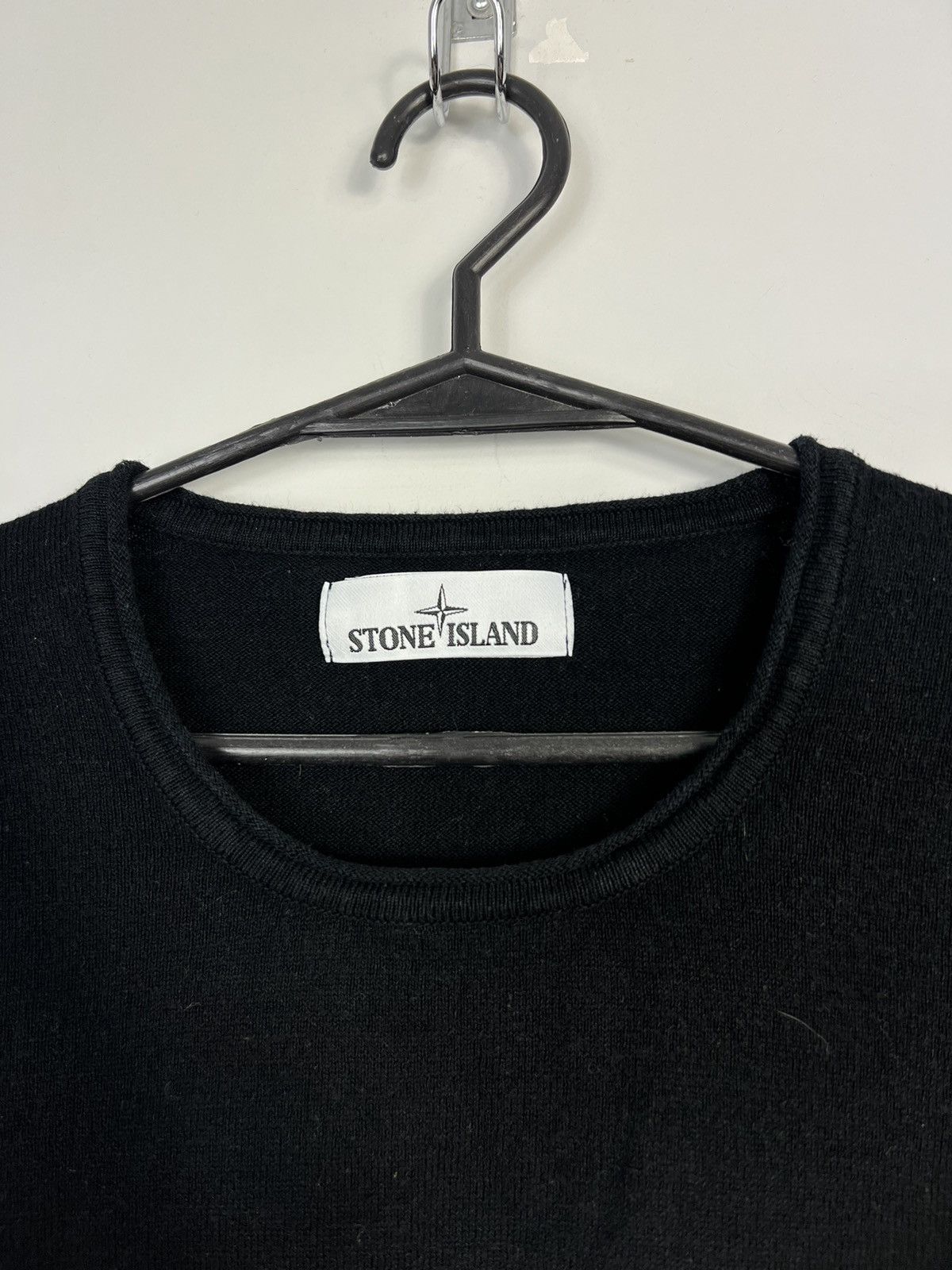 Stone Island Stone Island Black 100% Cotton Sweater Without Flap Size US L / EU 52-54 / 3 - 2 Thumbnail