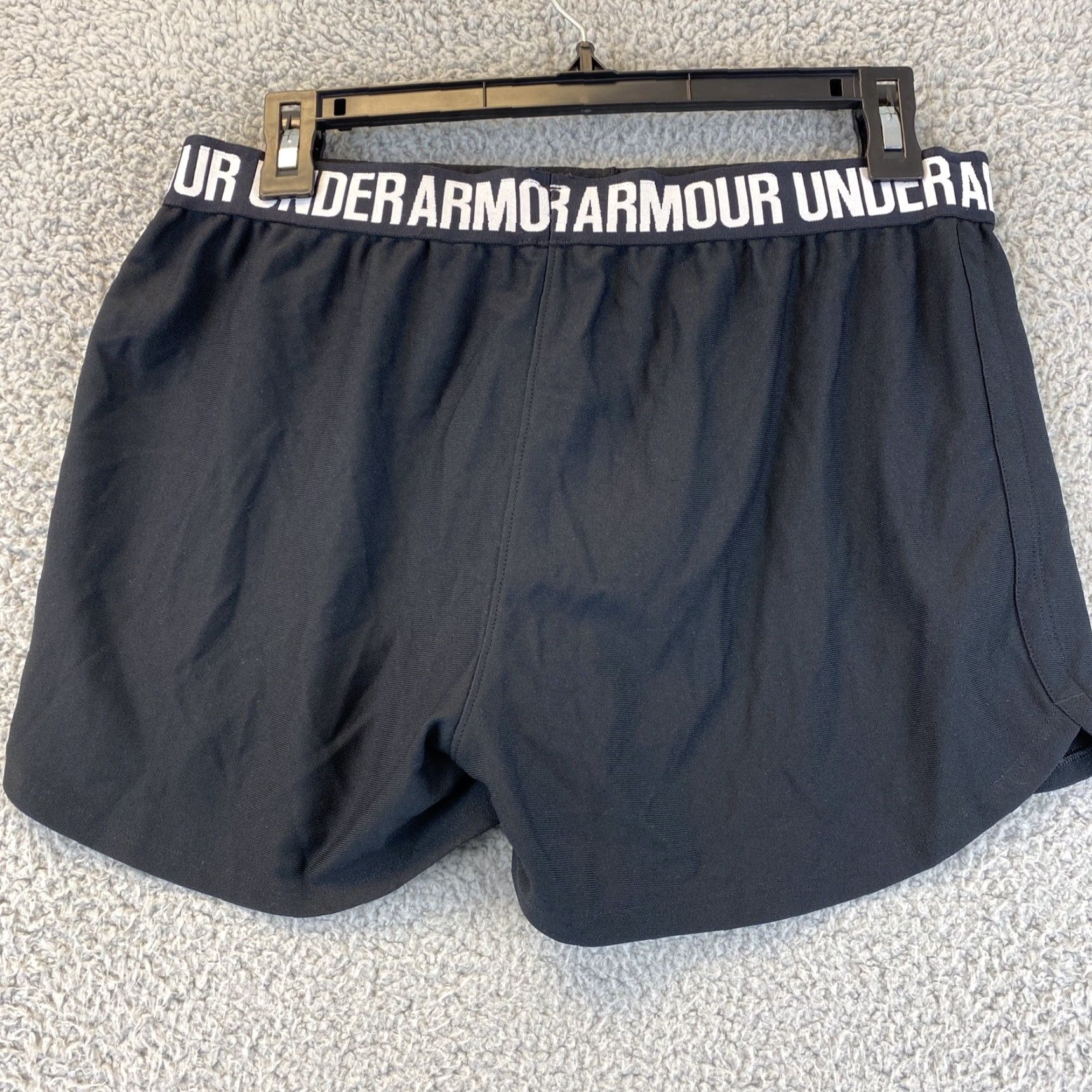 Under Armour Under Armour Women's Black Running Active Shorts L Large / 45-23 Athletic Waist L | Activewear Running & Jogging Womens Size 36" / US 14 / IT 50 - 5 Thumbnail