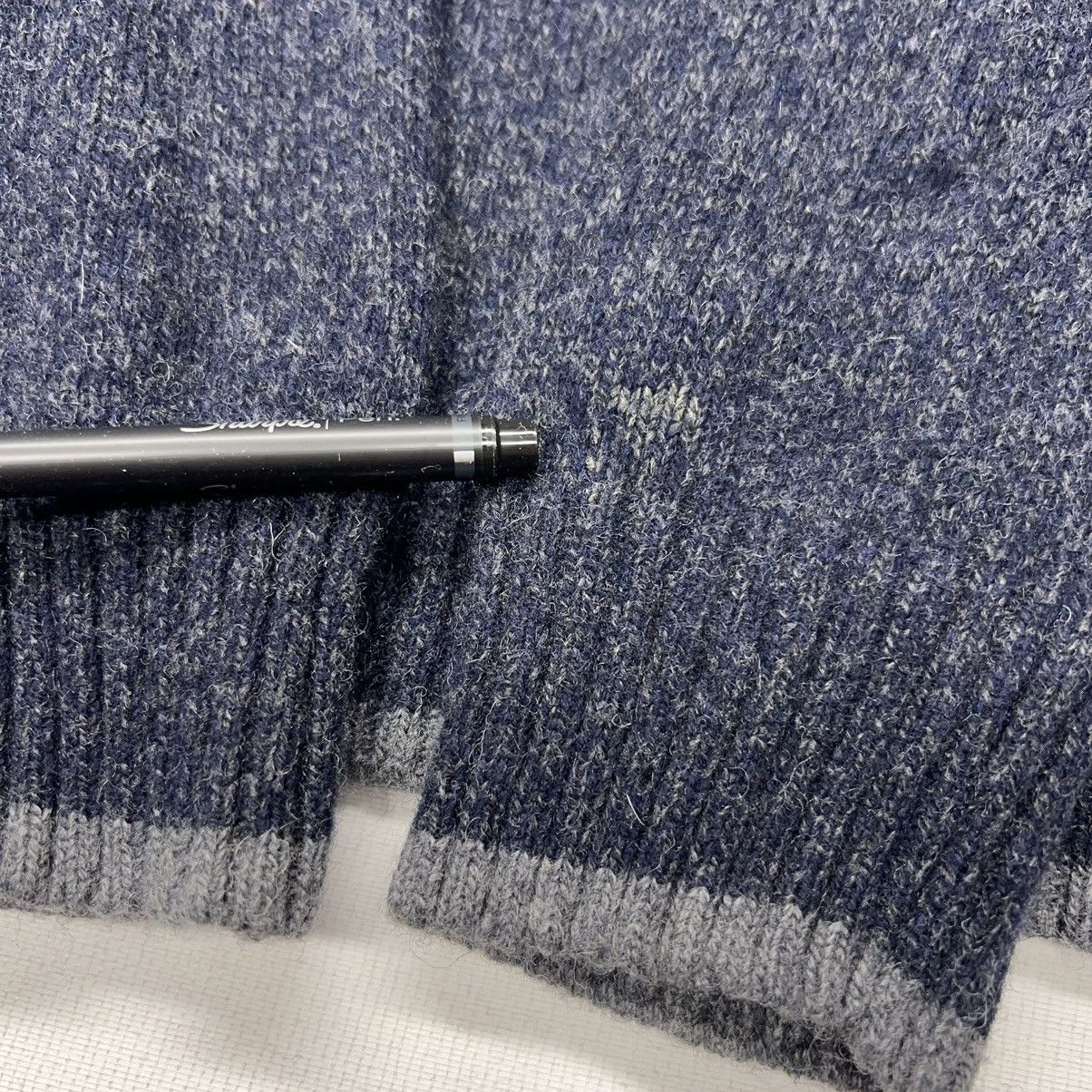 Daniele Blasi × Designer Daniele Blasi Sweater Blue 1/4 Zip Pullover Knit Italy Size US XL / EU 56 / 4 - 9 Thumbnail
