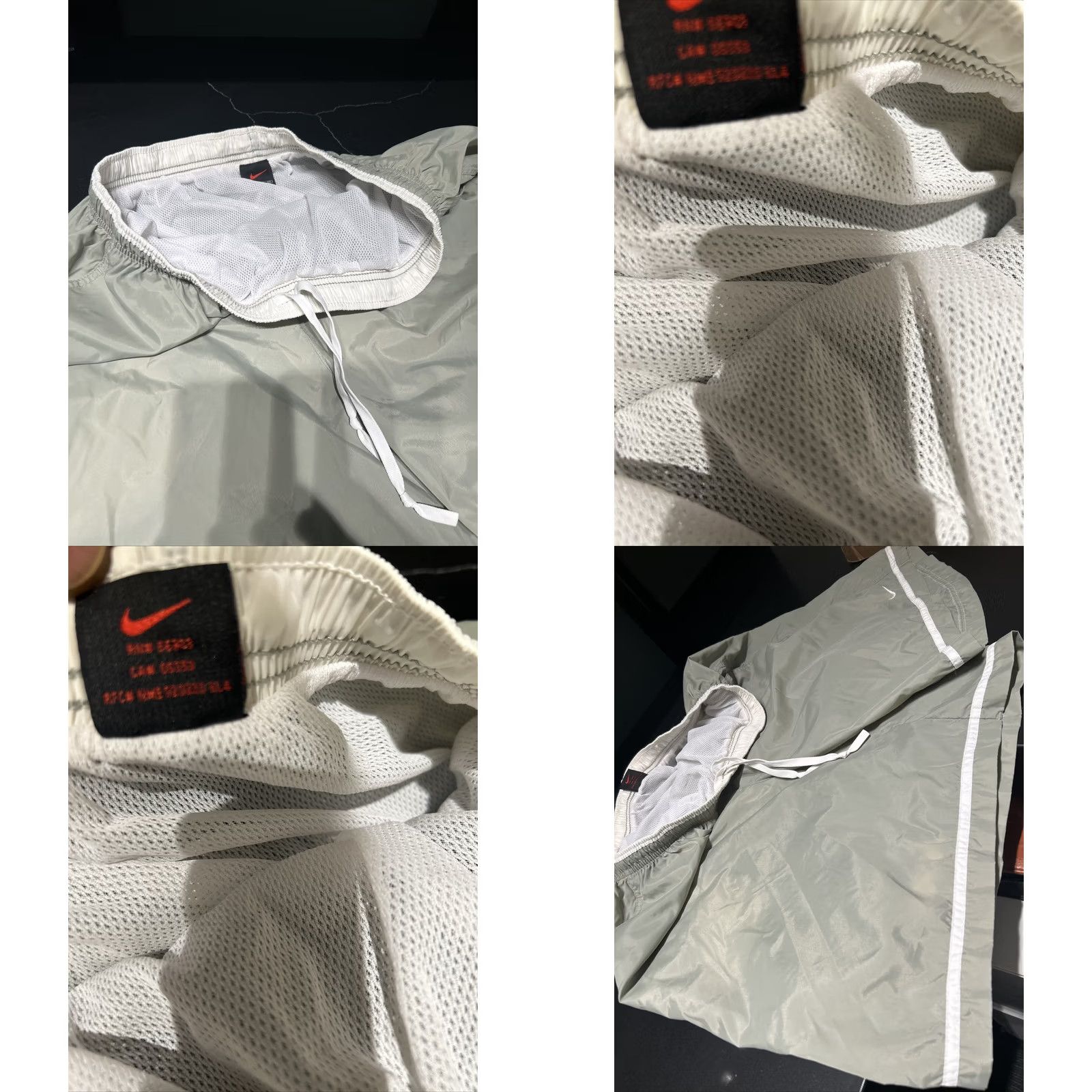 Nike VINTAGE Nike Gray White Athletic Run Swim Shorts Mens XL Lined 4” Inseam Neon Activewear Shorts Mens Size US 36 / EU 52 - 8 Thumbnail
