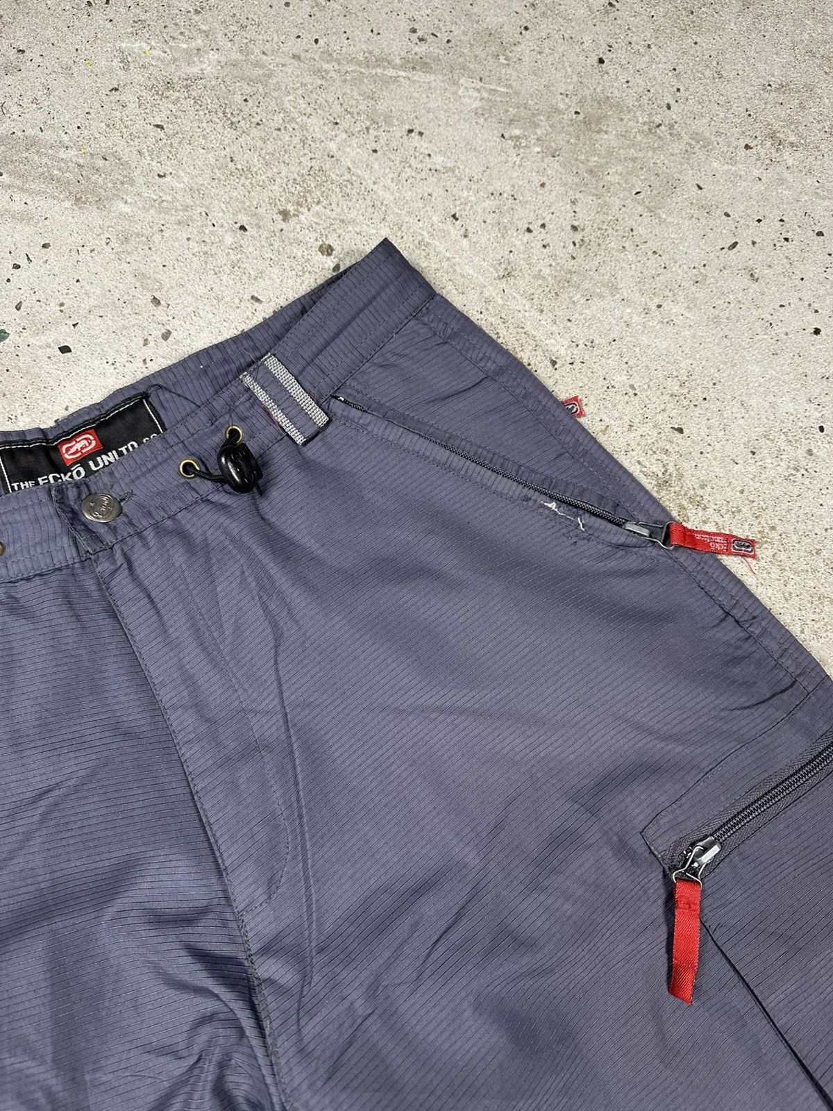Ecko Unltd. × Vintage Vintage Y2K Ecko Unlimited Baggy Cargo Track Pants Size US 31 - 8 Thumbnail
