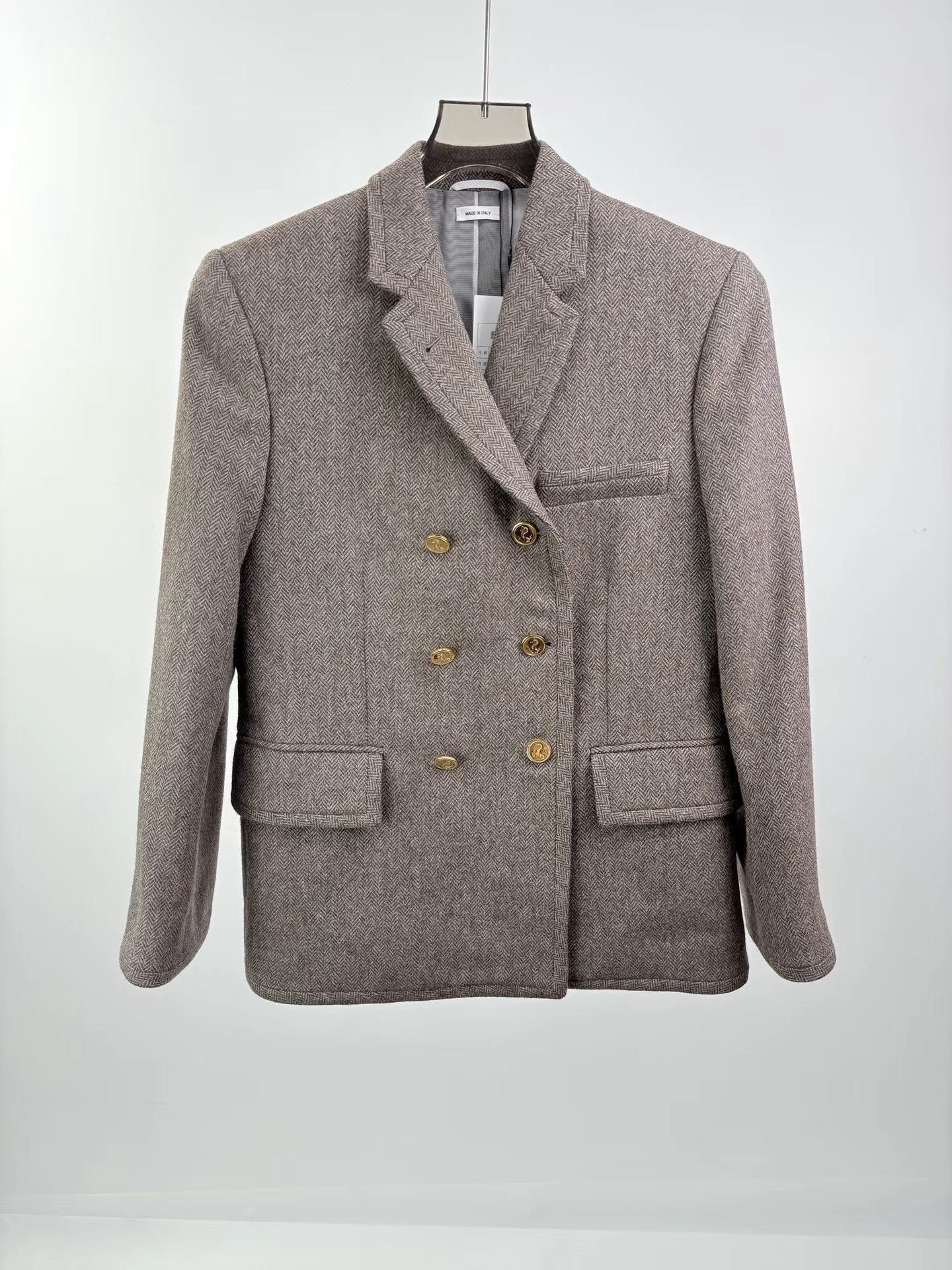 Thom Browne THOM BROWNE Wool Heather Gray Blazer Size US XS / EU 42 / 0 - 1 Thumbnail