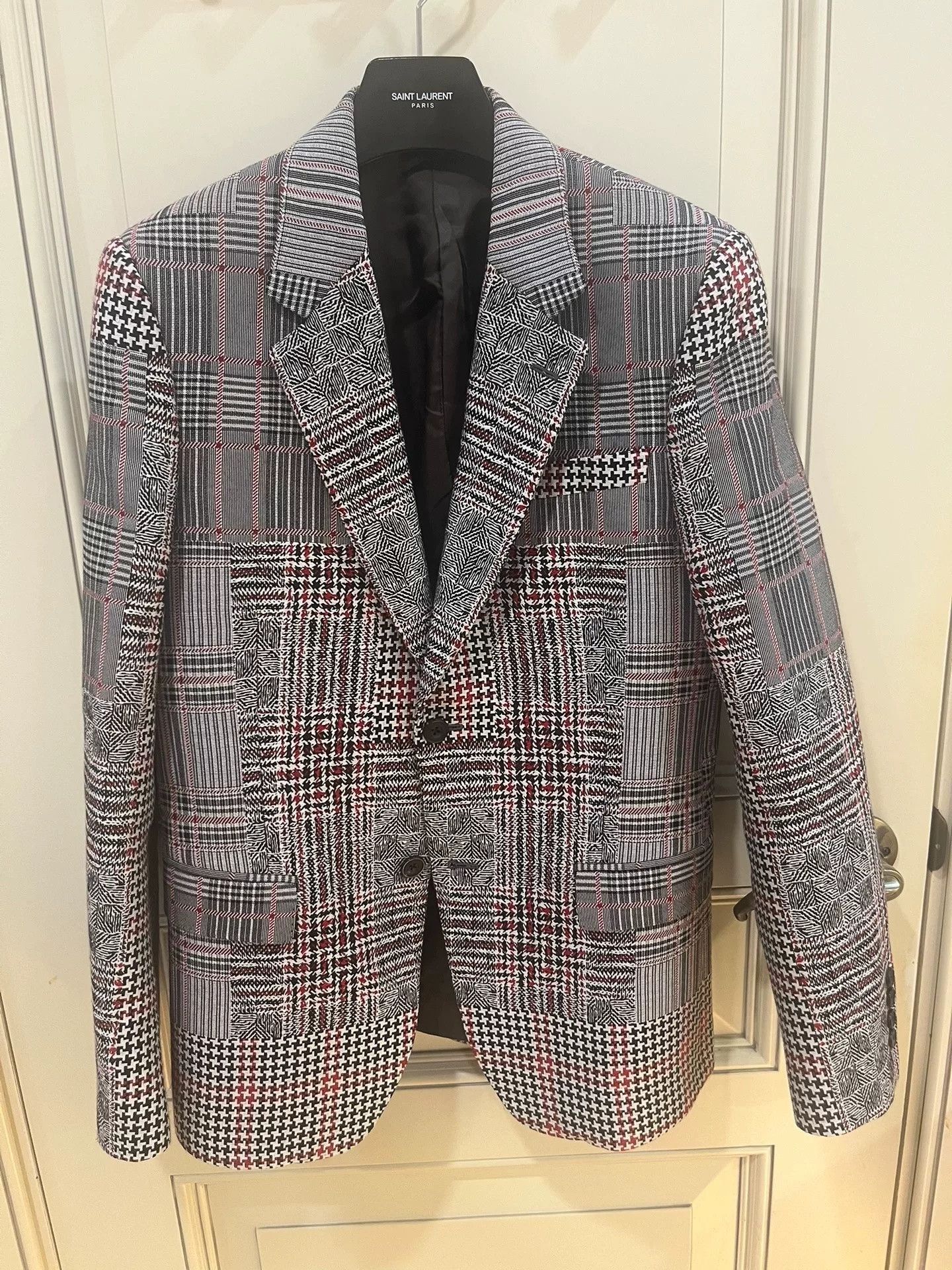 Alexander McQueen Alexander McQueen Wool Prince of Wales Patchwork Suit Size US S / EU 44-46 / 1 - 9 Thumbnail