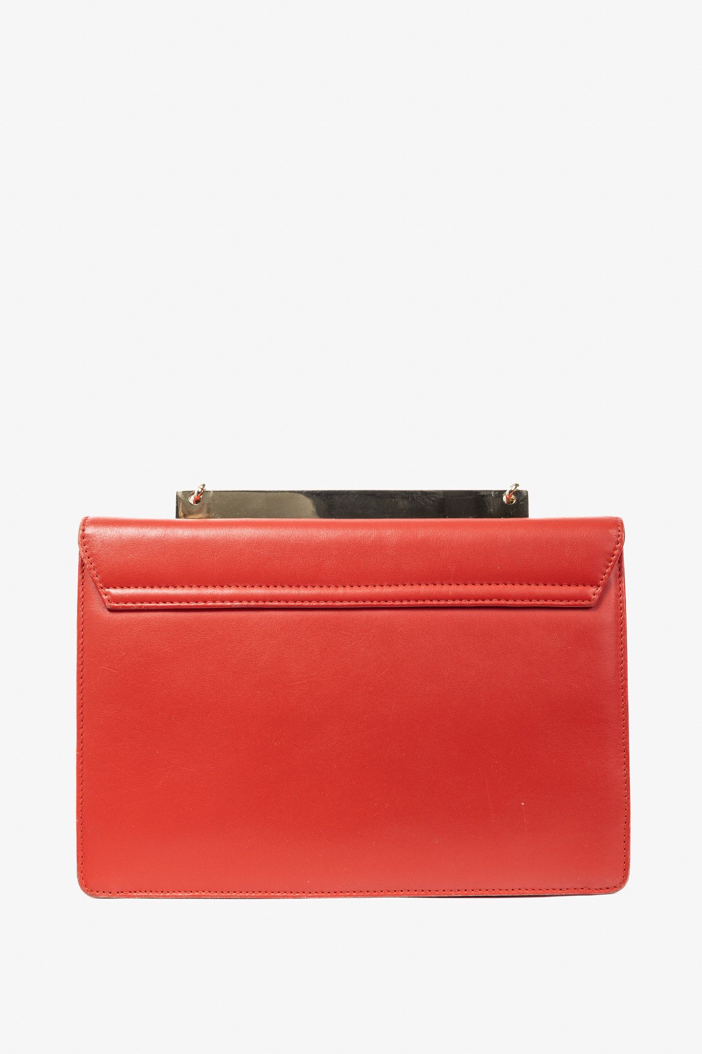 N21 N21 Bad-Belle Red Leather Flap Shoulder Bag Size ONE SIZE - 4 Thumbnail