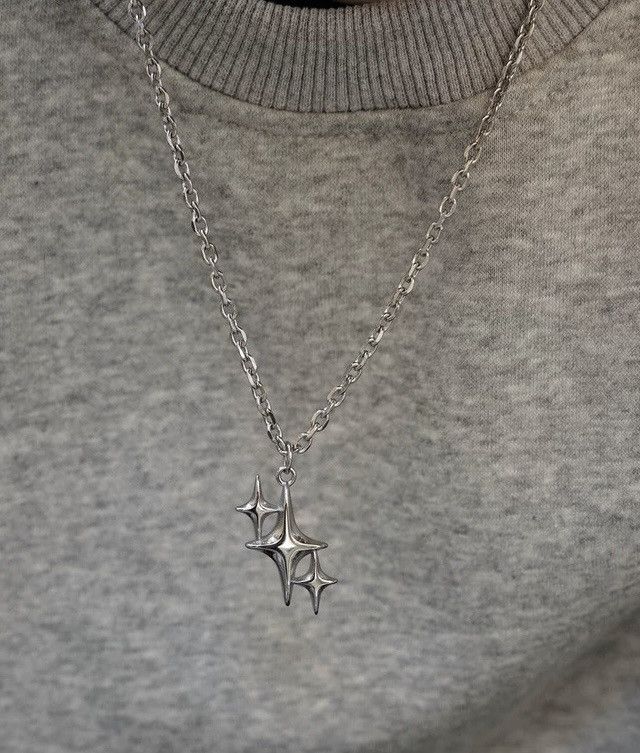 Japanese Brand × Jewelry Star pendant chain retro punk necklace aesthetic Size ONE SIZE - 2 Thumbnail