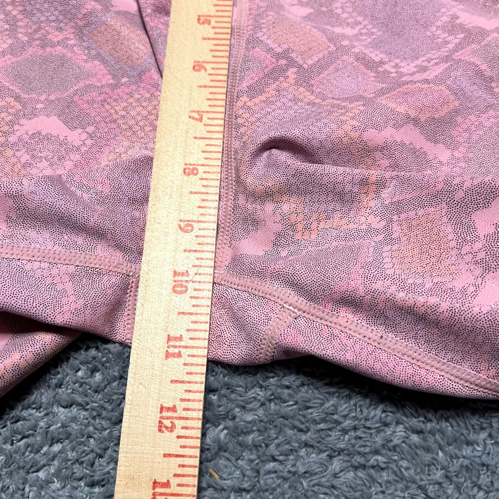Pinko Zyia Active Leggings Womens 6-8 Pink Snake Print Ankle Pants Size 28" / US 6 / IT 42 - 7 Thumbnail