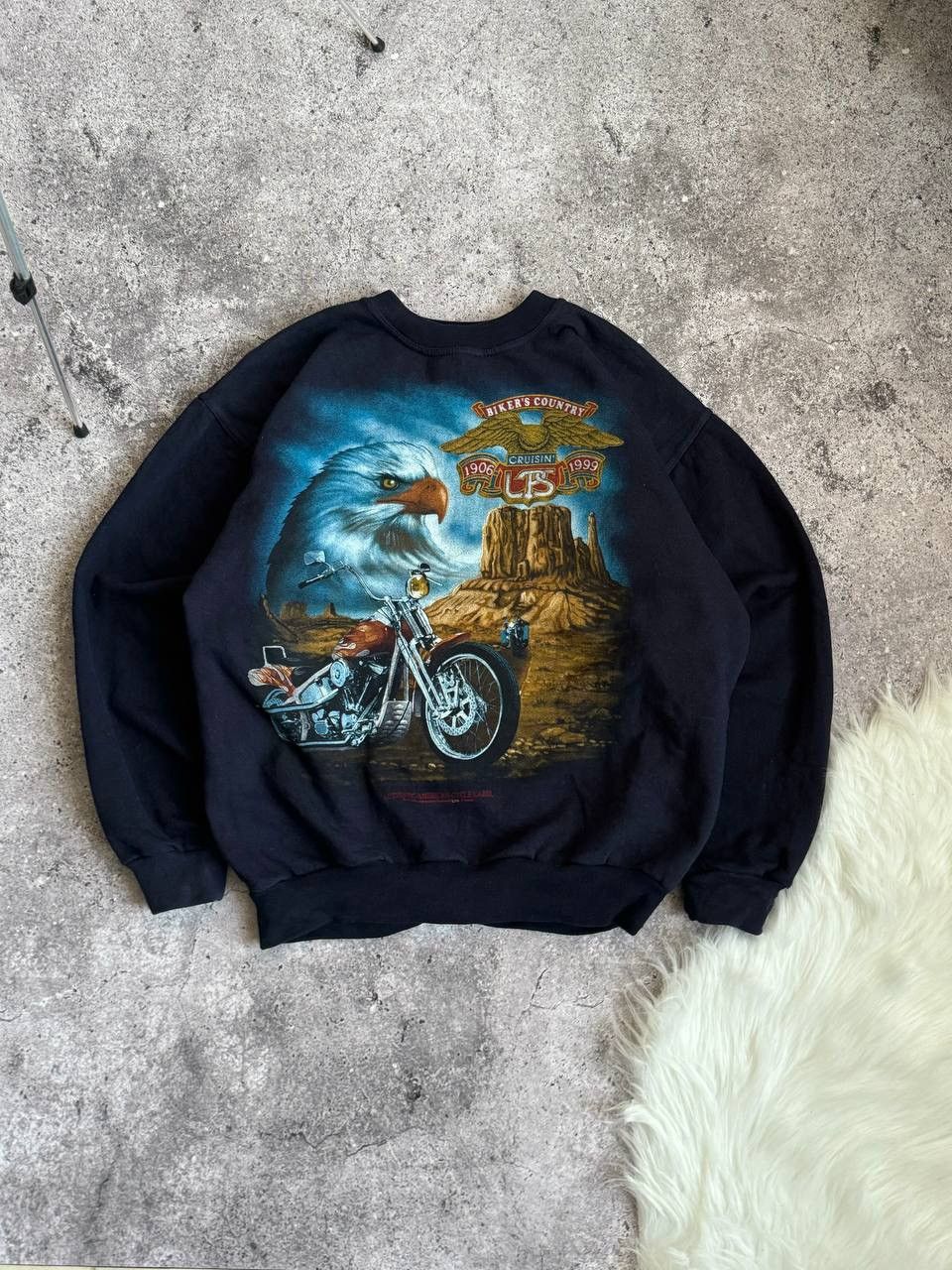 Vintage Vintage 90s eagle Authentic American cycle Label motorcycle Size US L / EU 52-54 / 3 - 3 Thumbnail