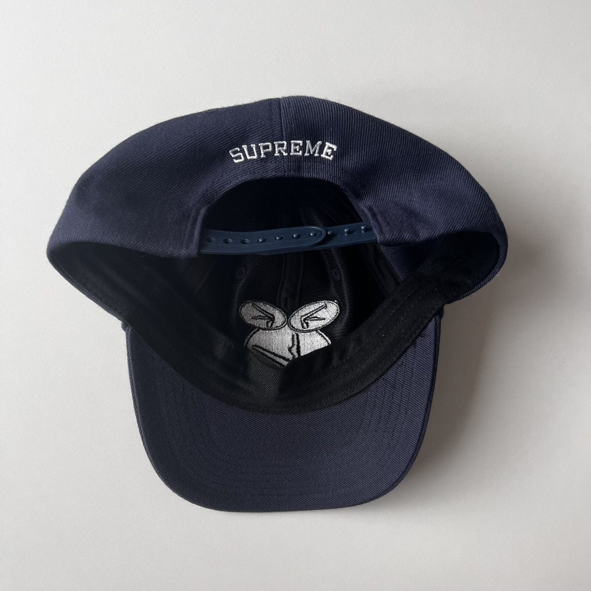 Supreme Supreme Aphex Twin 6-Panel Hat Navy Size ONE SIZE - 3 Thumbnail