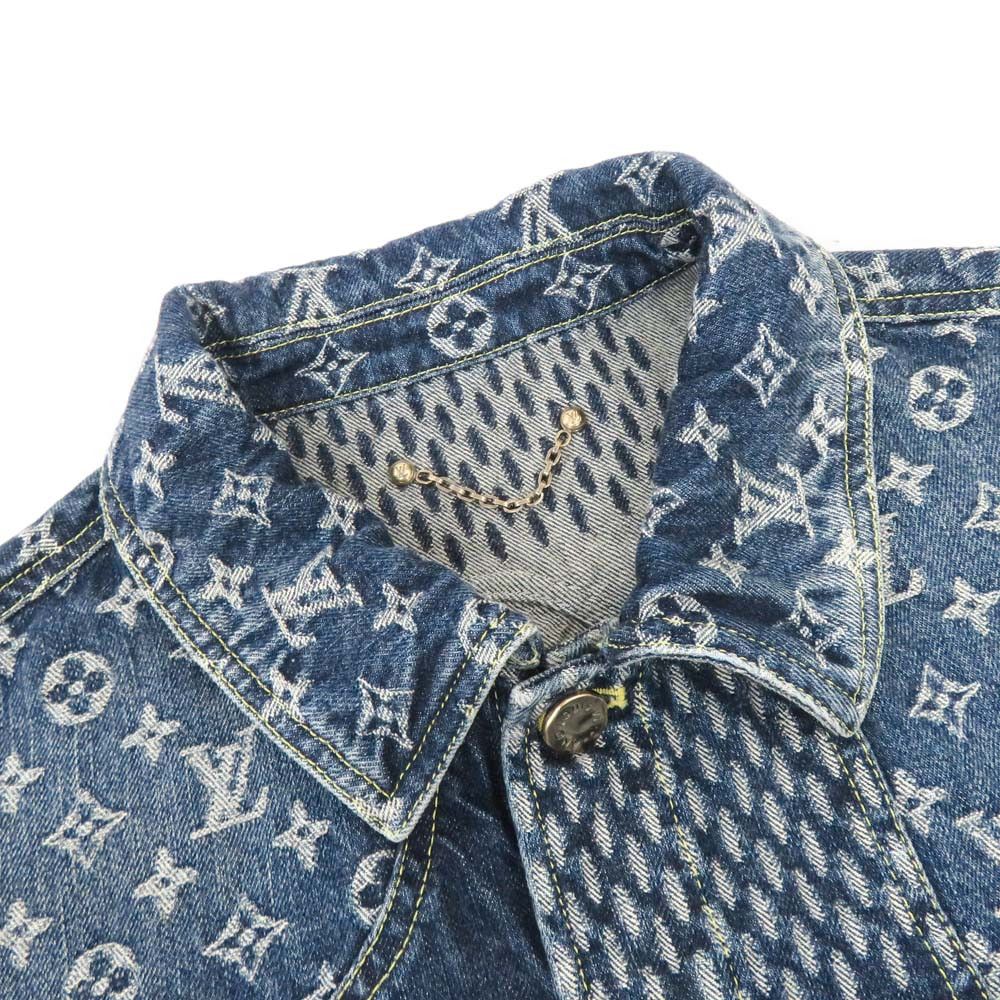 Louis Vuitton Louis Vuitton Giant Damier Monogram Denim Jacket Size US S / EU 44-46 / 1 - 6 Thumbnail