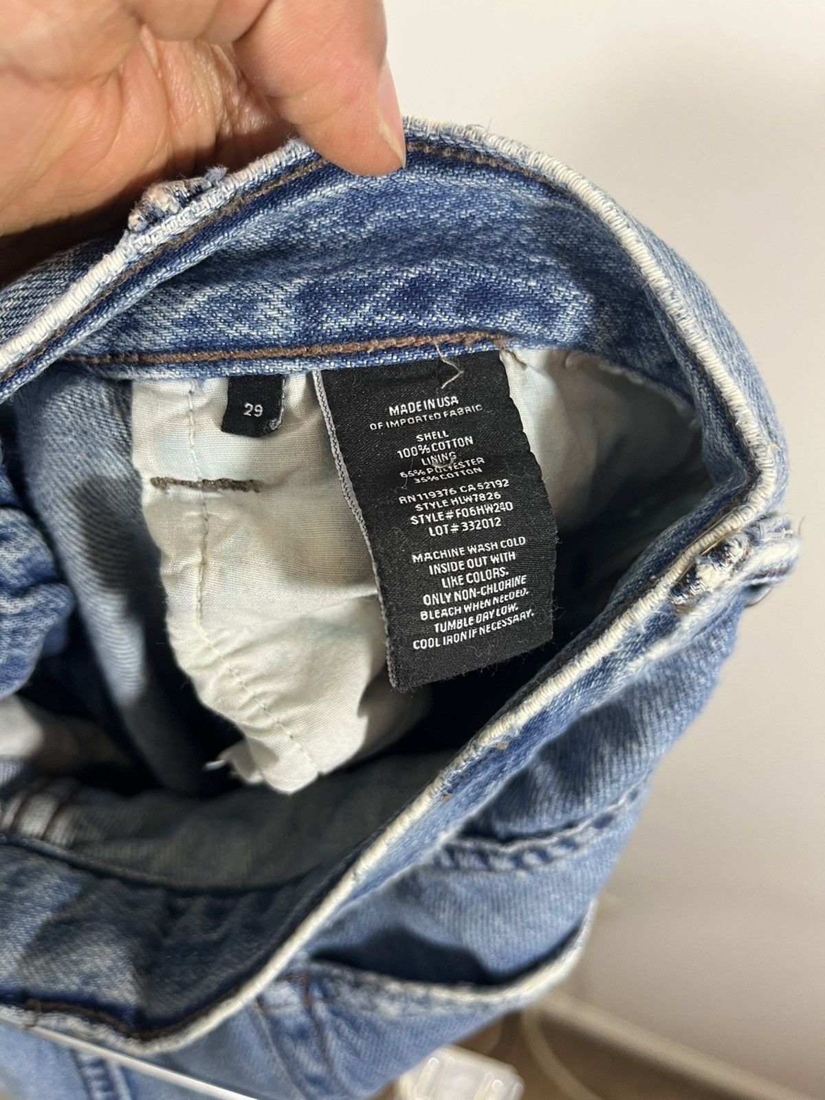 Helmut Lang Helmut Lang Vintage Denim Jeans Size US 29 - 5 Thumbnail