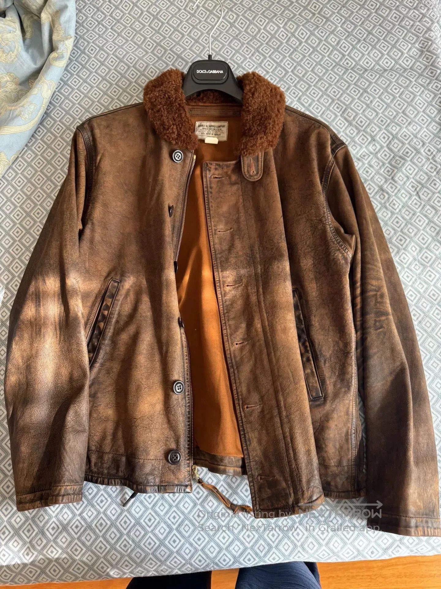 RRL Ralph Lauren RRL Short N1 Deck Distressed Leather Jacket. Size US M / EU 48-50 / 2 - 1 Thumbnail