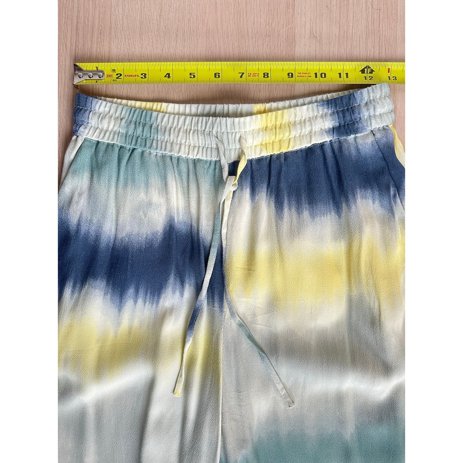 Zara Zara Gradient Silk Drawstring Multicolor Pant - Size S Size 26" / US 2 / IT 38 - 9 Thumbnail