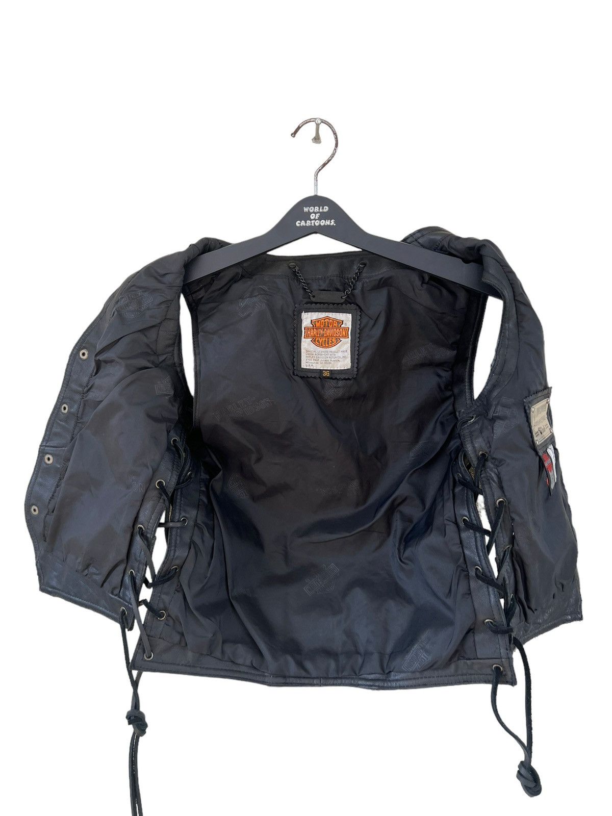 Harley Davidson VTG Harley Davidson Screamin’ Eagle Side Lace Leather Vest Size US S / EU 44-46 / 1 - 18 Thumbnail