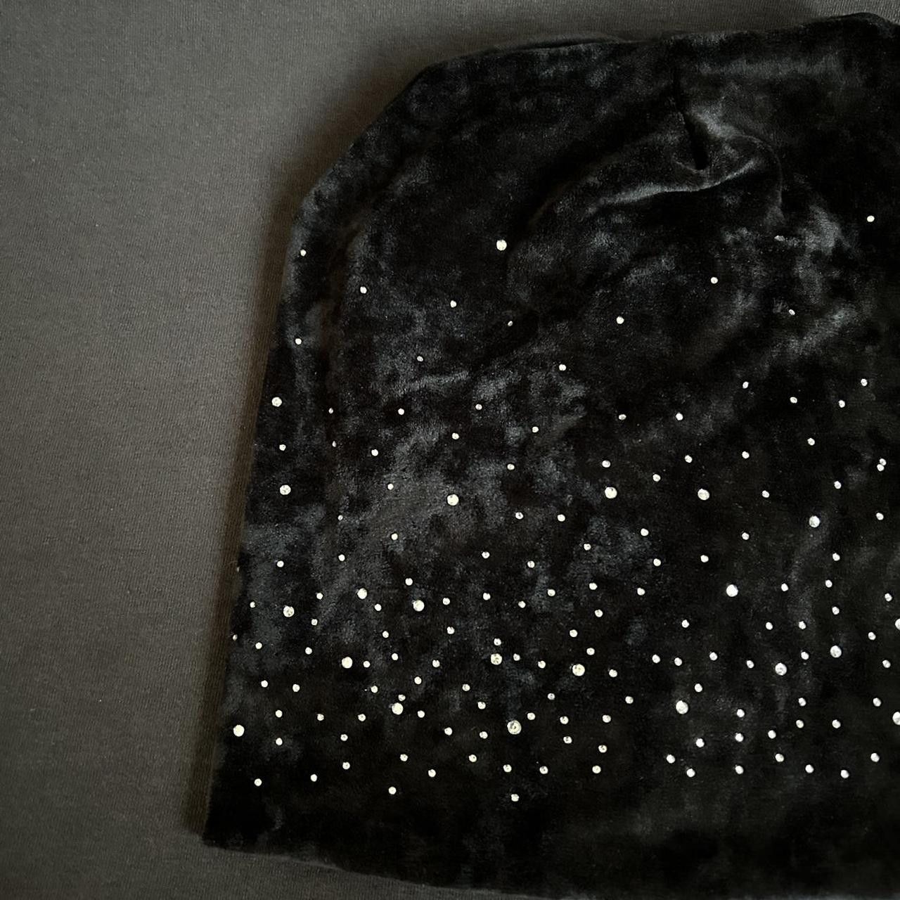 Vintage Y2K 2000s Style Super Soft Rhinestone Beanie Size ONE SIZE - 4 Thumbnail