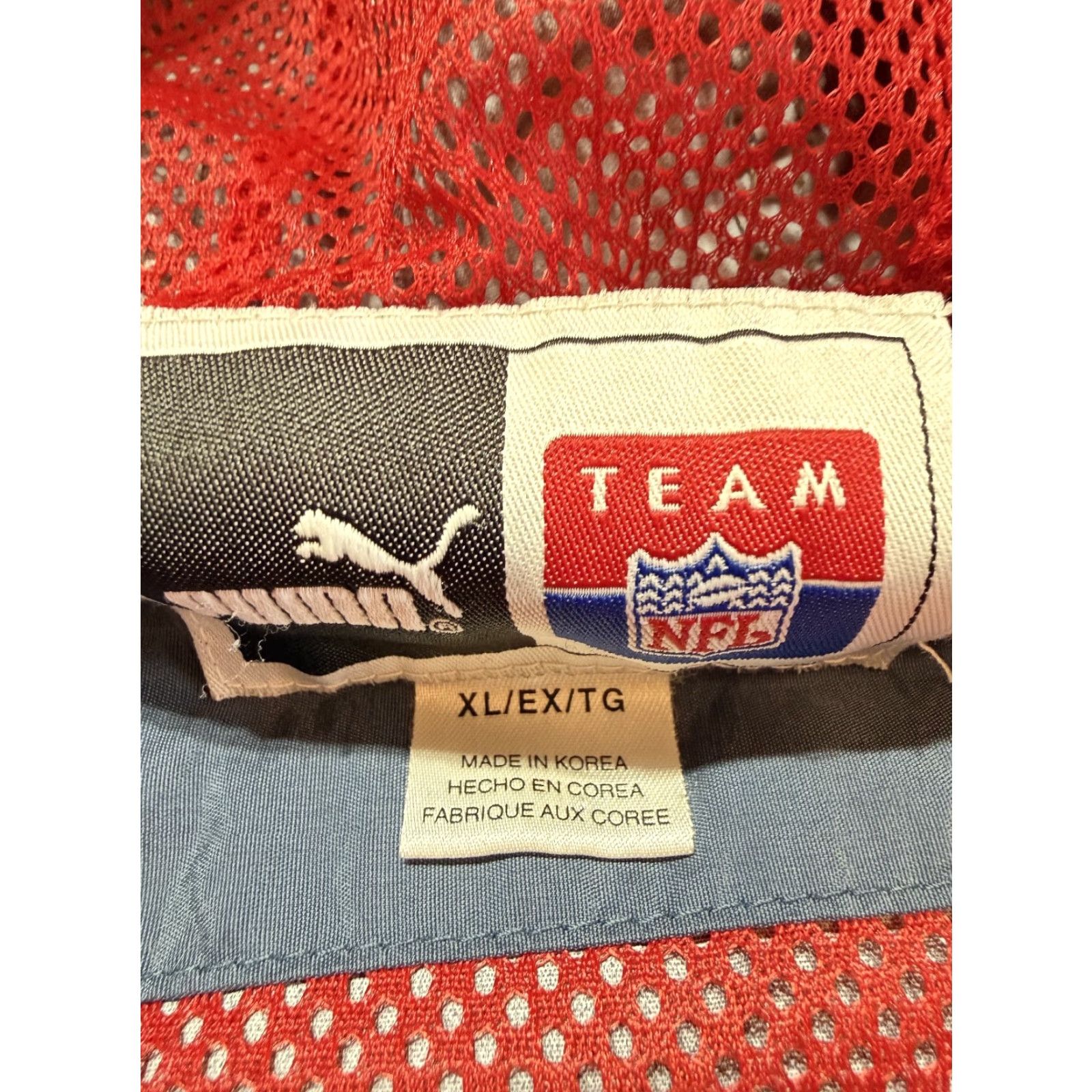 Puma PUMA Tennessee Titans Pum Mens Windbreaker Jacket XL Blue Logo NFL Football Mens Windbreaker Jacket Size US XL / EU 56 / 4 - 7 Thumbnail