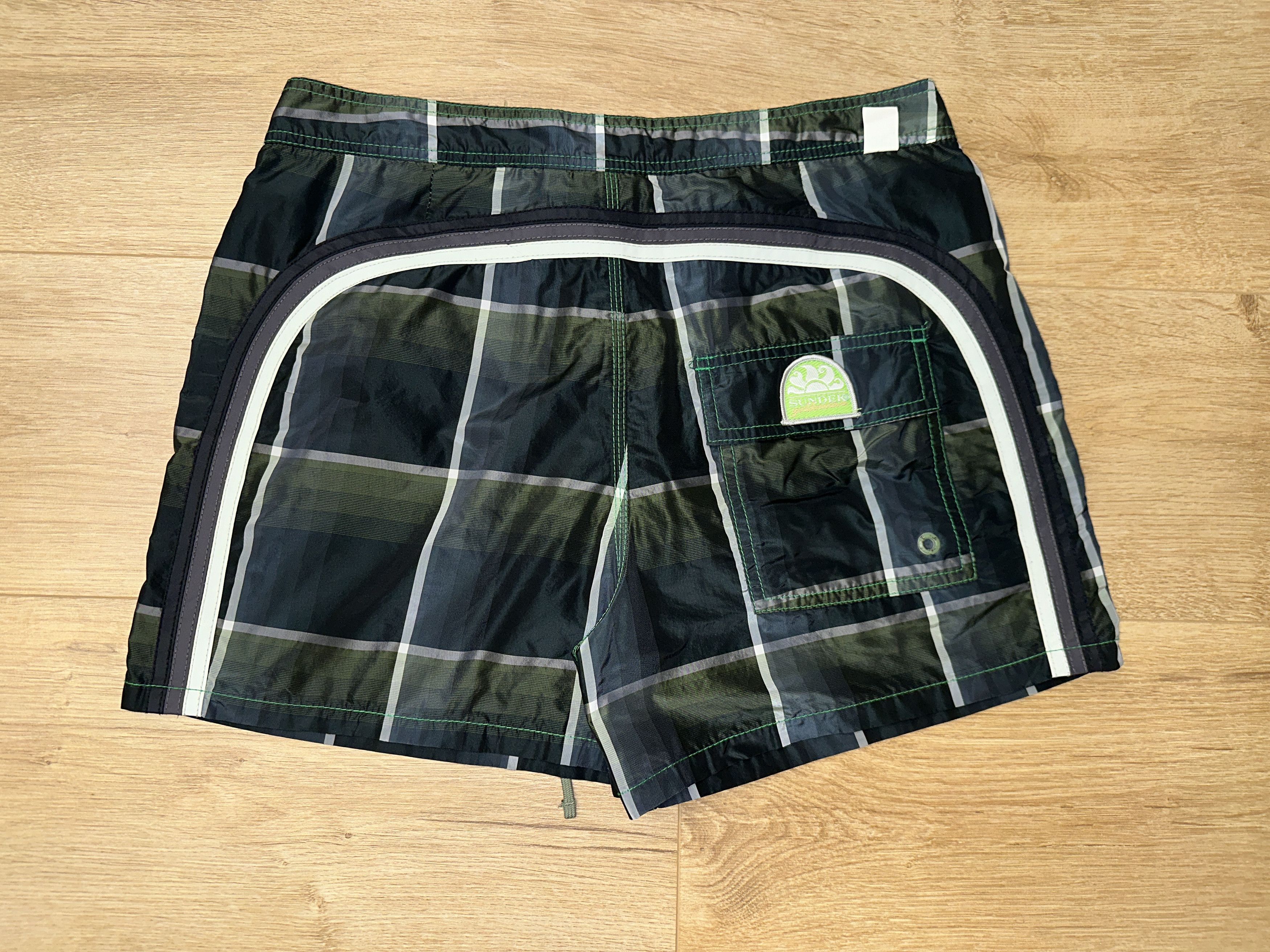 Sundek Sundek 30 Goldenwave Swim Shorts Plaid Check Rainbow Size 30 Size US 30 / EU 46 - 2 Thumbnail