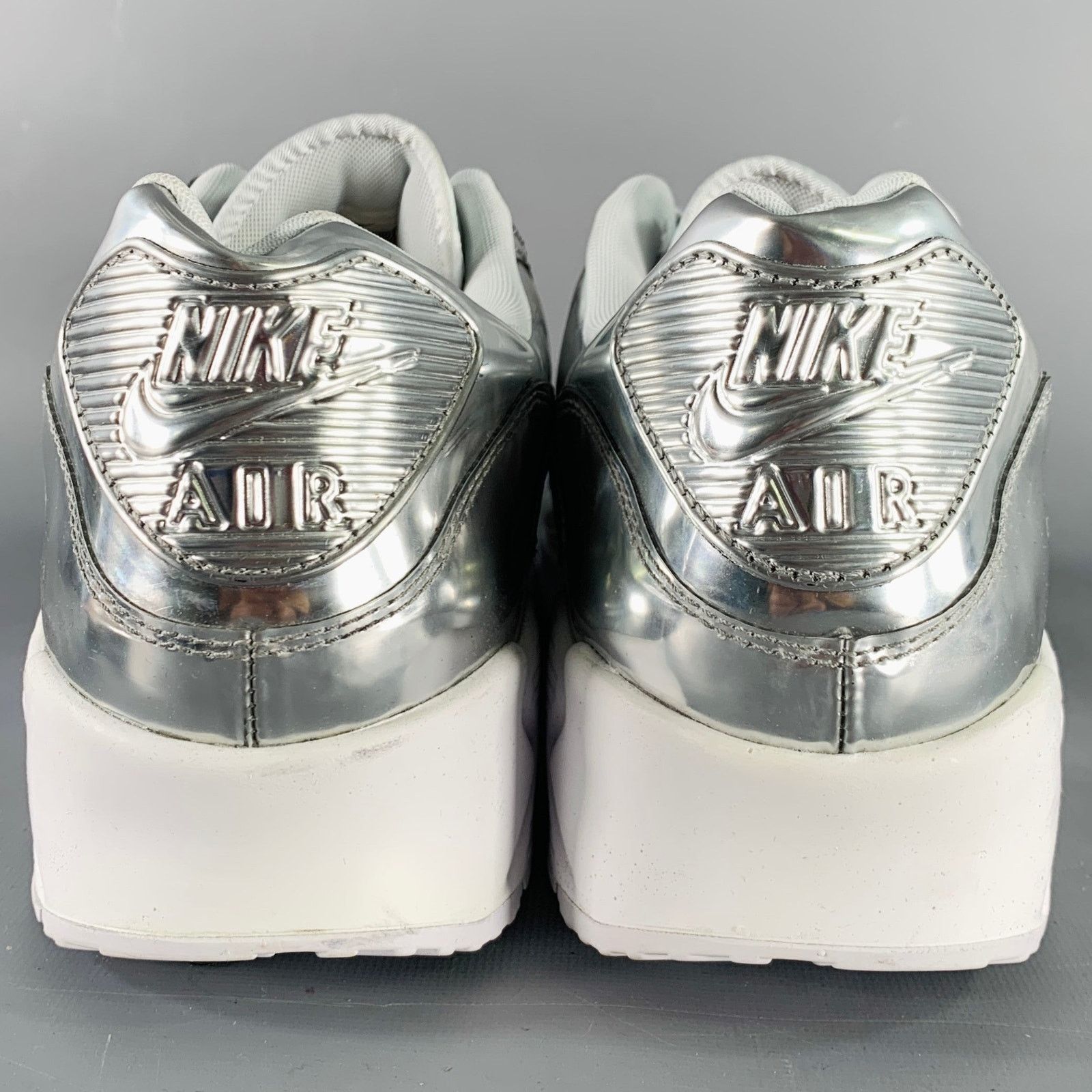 Nike NIKE Size 15.5 Silver Metallic Low Top Sneakers Size US 15 / EU 48 - 3 Thumbnail