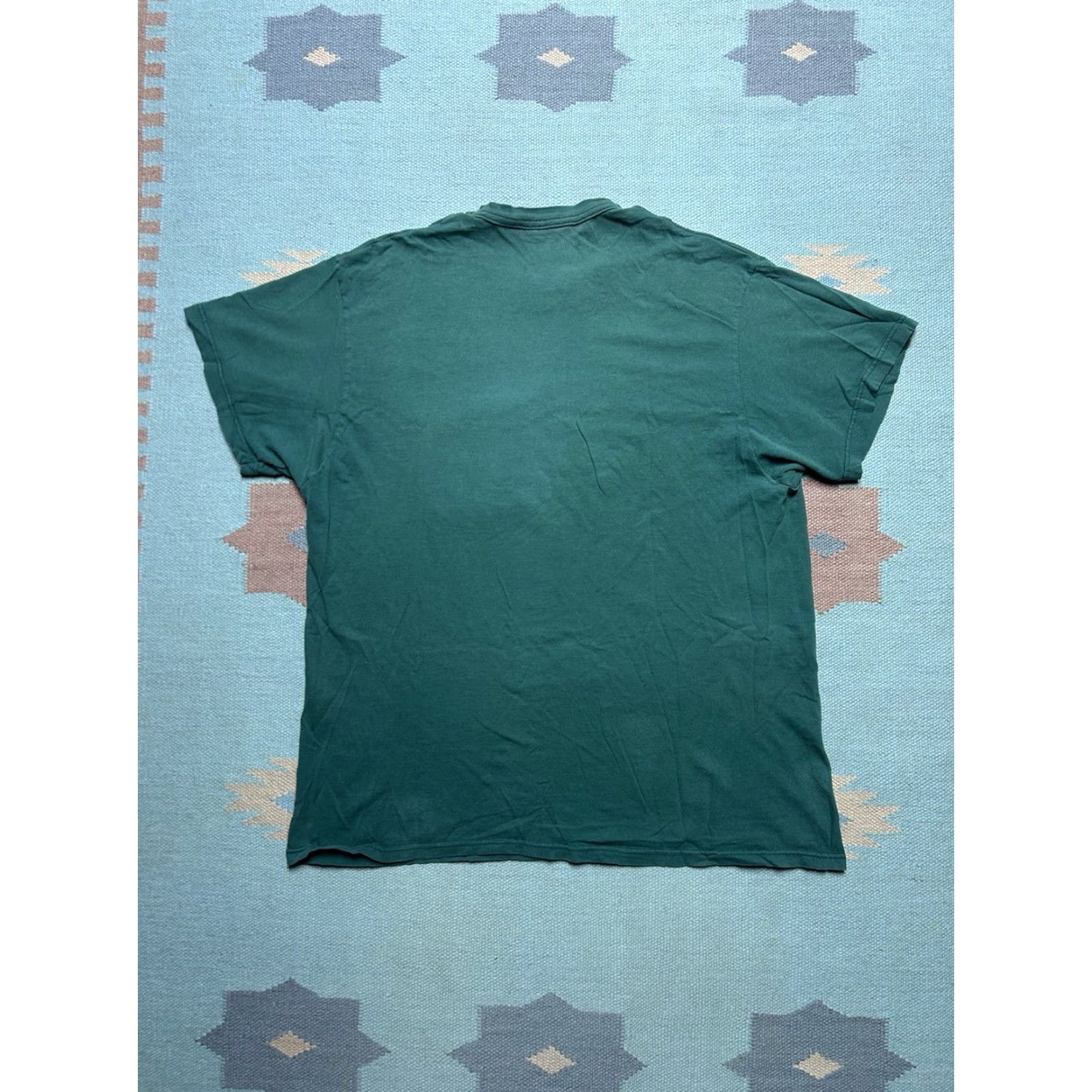 Fruit Of The Loom VINTAGE Fruit of the Loom T-Shirt Pocket Forest Green Adult XL Cotton Men Mens Shirts Size US XL / EU 56 / 4 - 4 Thumbnail