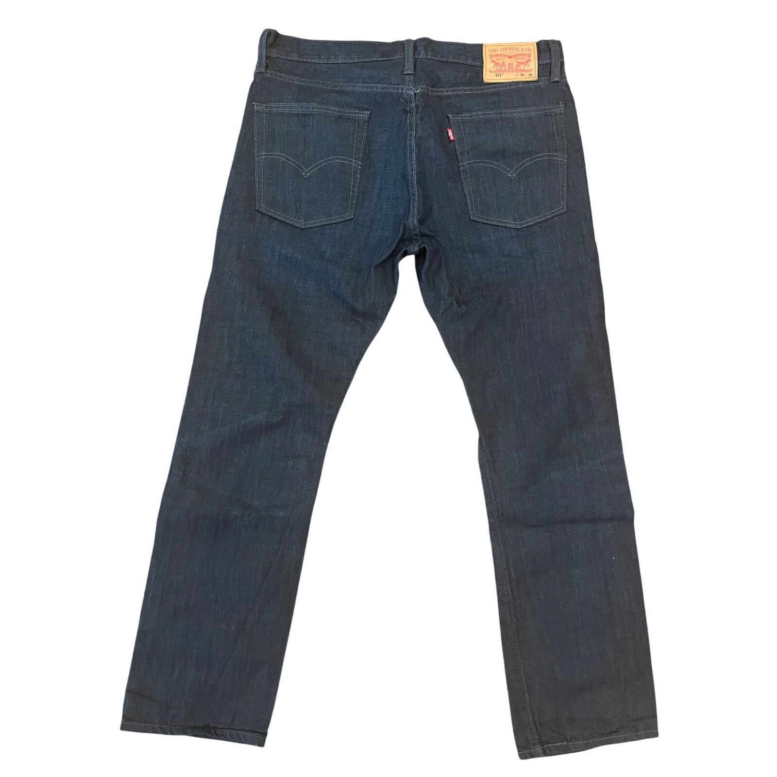 Levi's Levi's 513 Slim Straight Jeans 36x30 Dark Wash New Size US 36 / EU 52 - 4 Thumbnail