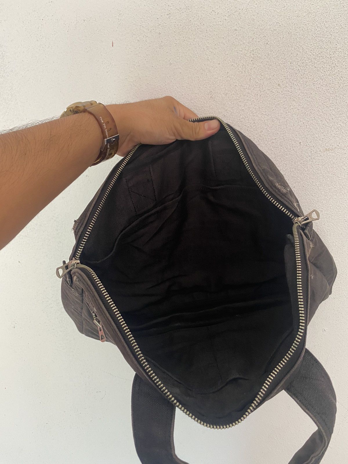 Japanese Brand × Porter BAG PORTER BY YOSHIDA KABAN BLACK IN COTTON MESSENGER BAG Size ONE SIZE - 4 Thumbnail