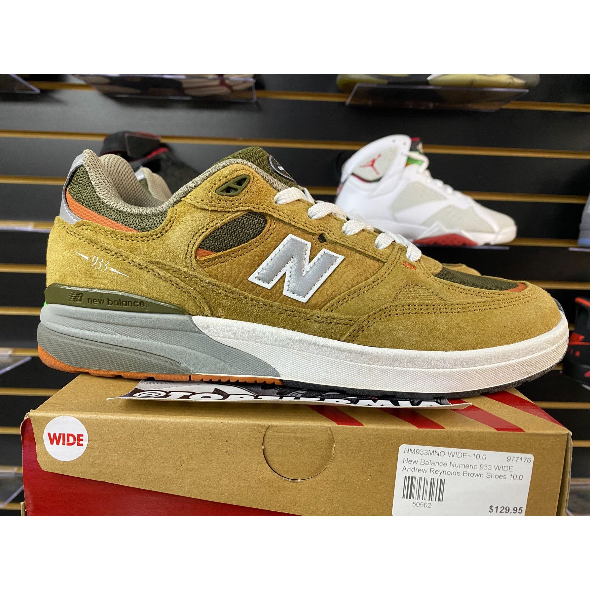 New Balance NEW BALANCE NUMERIC 933 ANDREW REYNOLDS WHEAT SZ 10 Size US 10 / EU 43 - 3 Thumbnail