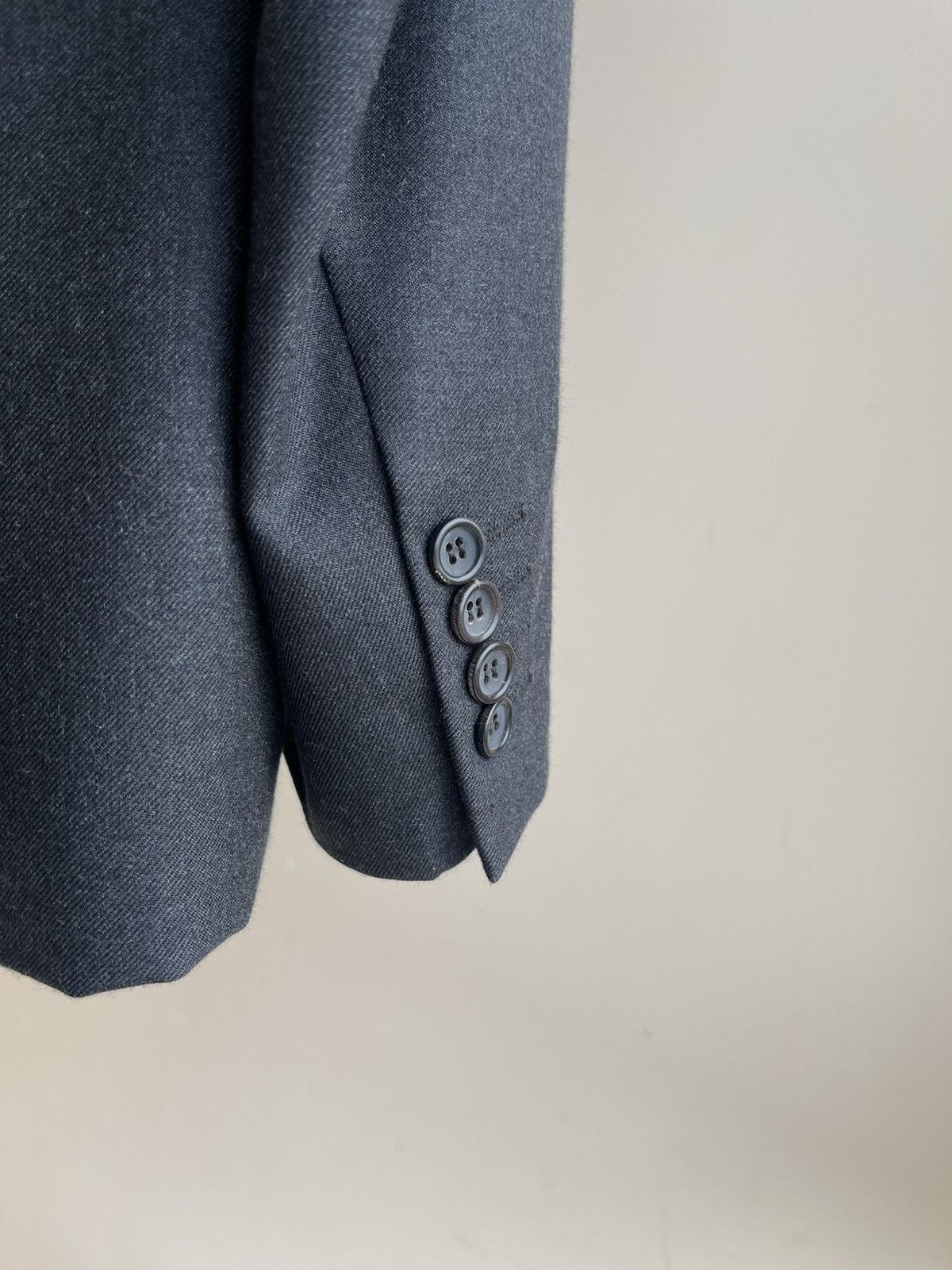 Canali Cashmere Suit 90s Single Breasted 3 Buttons Blazer Trousers Size 44R - 7 Thumbnail