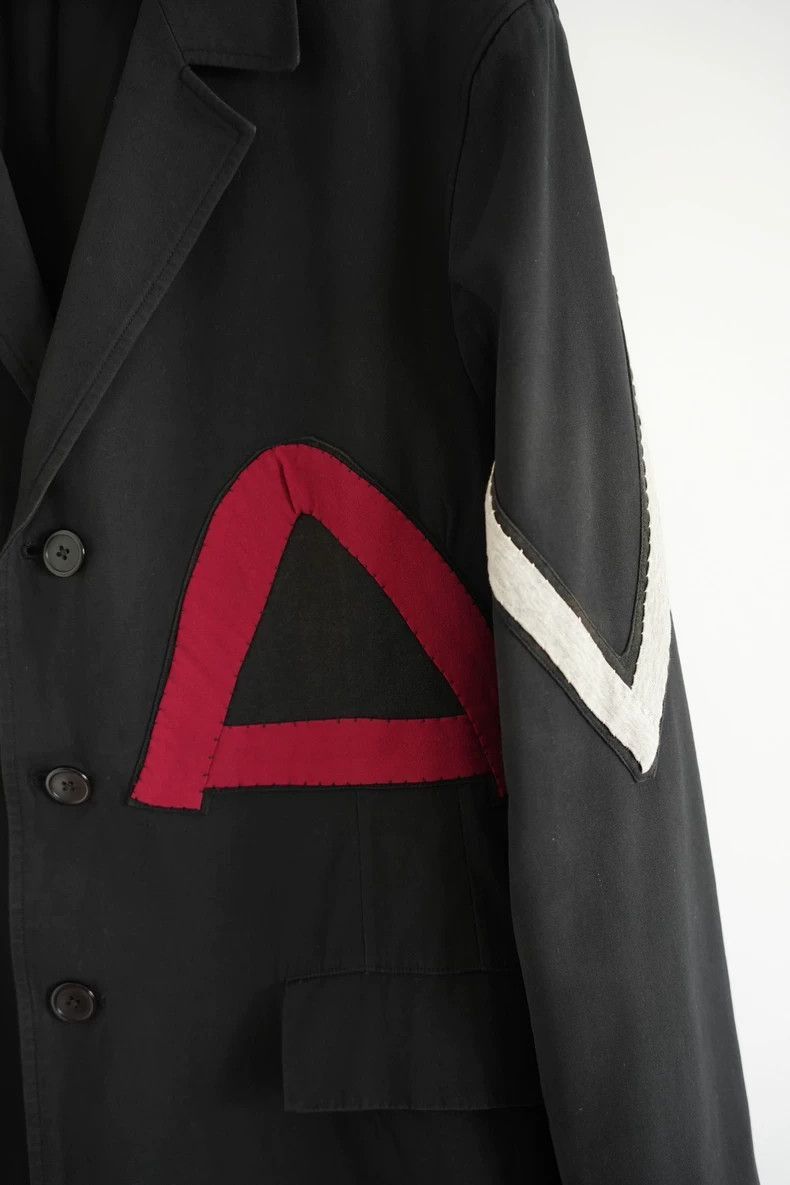 Yohji Yamamoto Yohji Yamamoto Yohji Yamamoto Black Blazer with Letter Pat Size US M / EU 48-50 / 2 - 5 Thumbnail