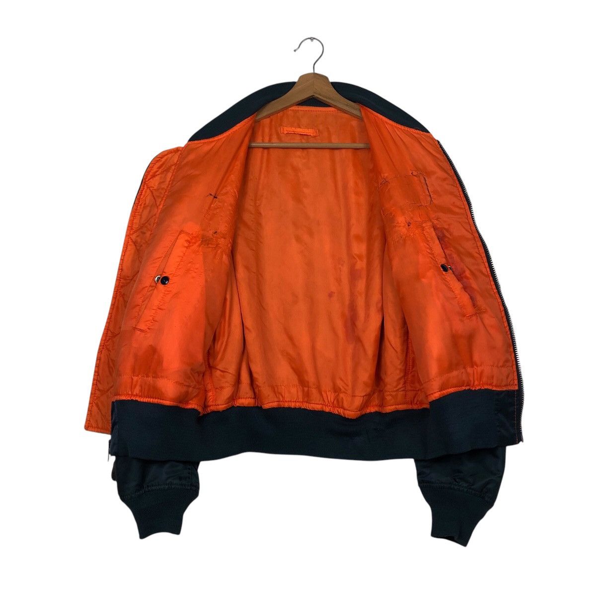 Schott 📌Vintage Reversible Bomber Jacket Ma-1 Schott Made in Usa Size US L / EU 52-54 / 3 - 14 Thumbnail