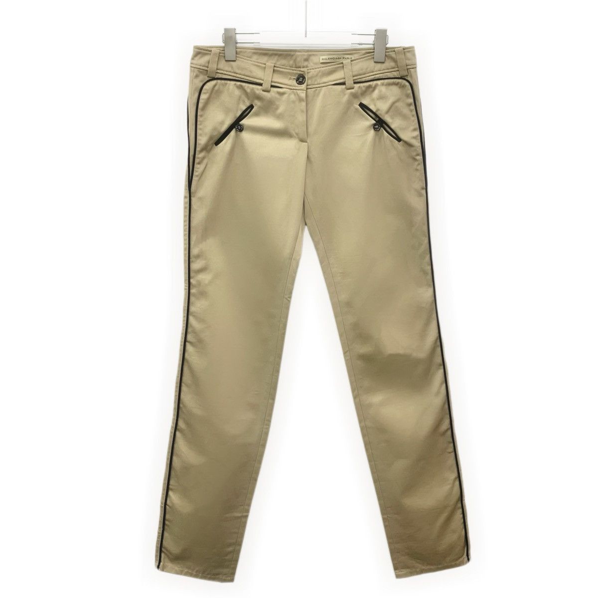 Balenciaga Balenciaga Brown Cotton Casual Trousers K26WX Size 27" / US 4 / IT 40 - 1 Thumbnail