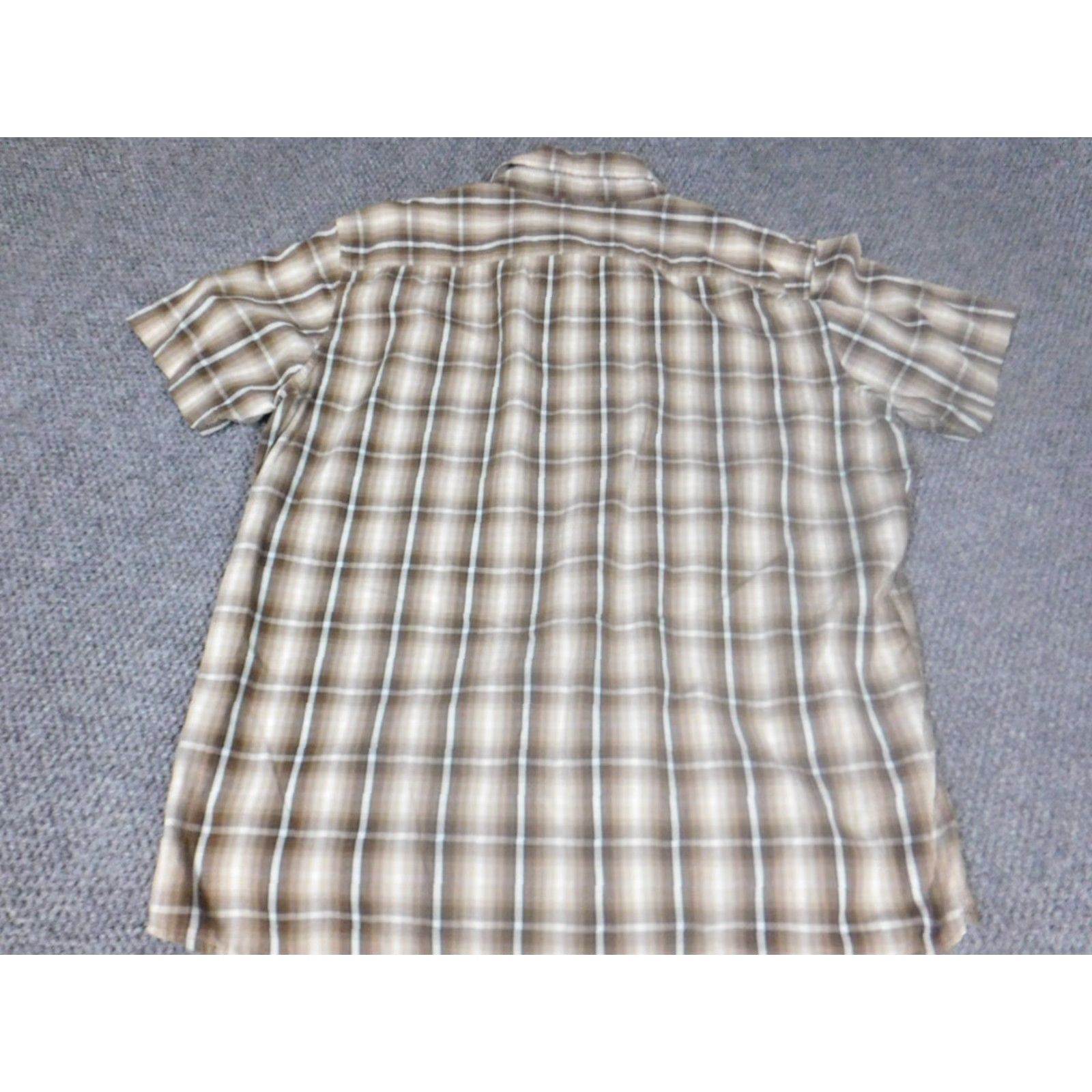 Vintage Urban Pipeline Shirt Large L Brown Plaid Button-Down Mens short sleeve Collar Oxford Pocketed Size US L / EU 52-54 / 3 - 7 Thumbnail