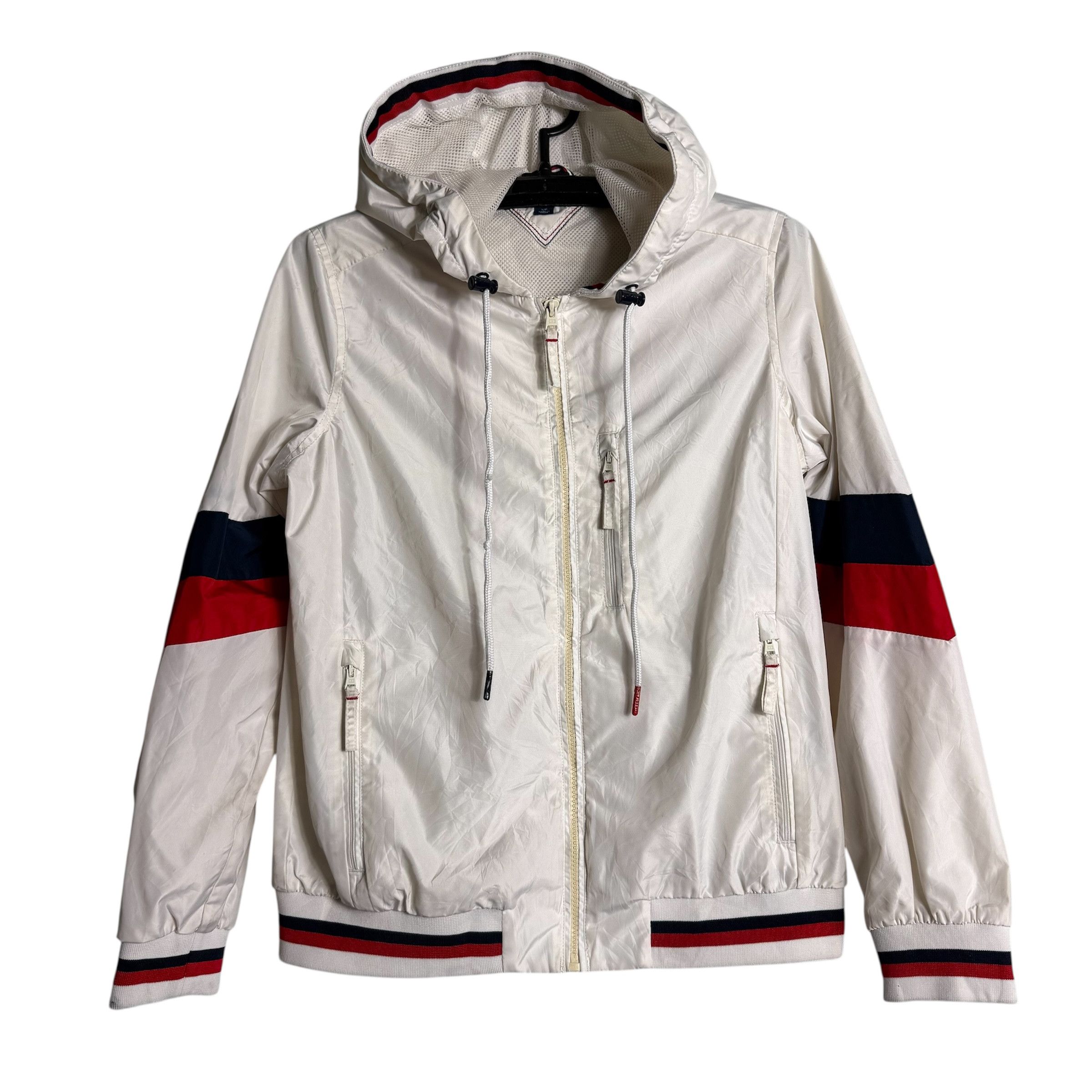 Tommy Hilfiger 🔥RARE🔥Tommy Hilfiger Big Logo Hoodie Windbreaker Jacket Size US S / EU 44-46 / 1 - 3 Thumbnail