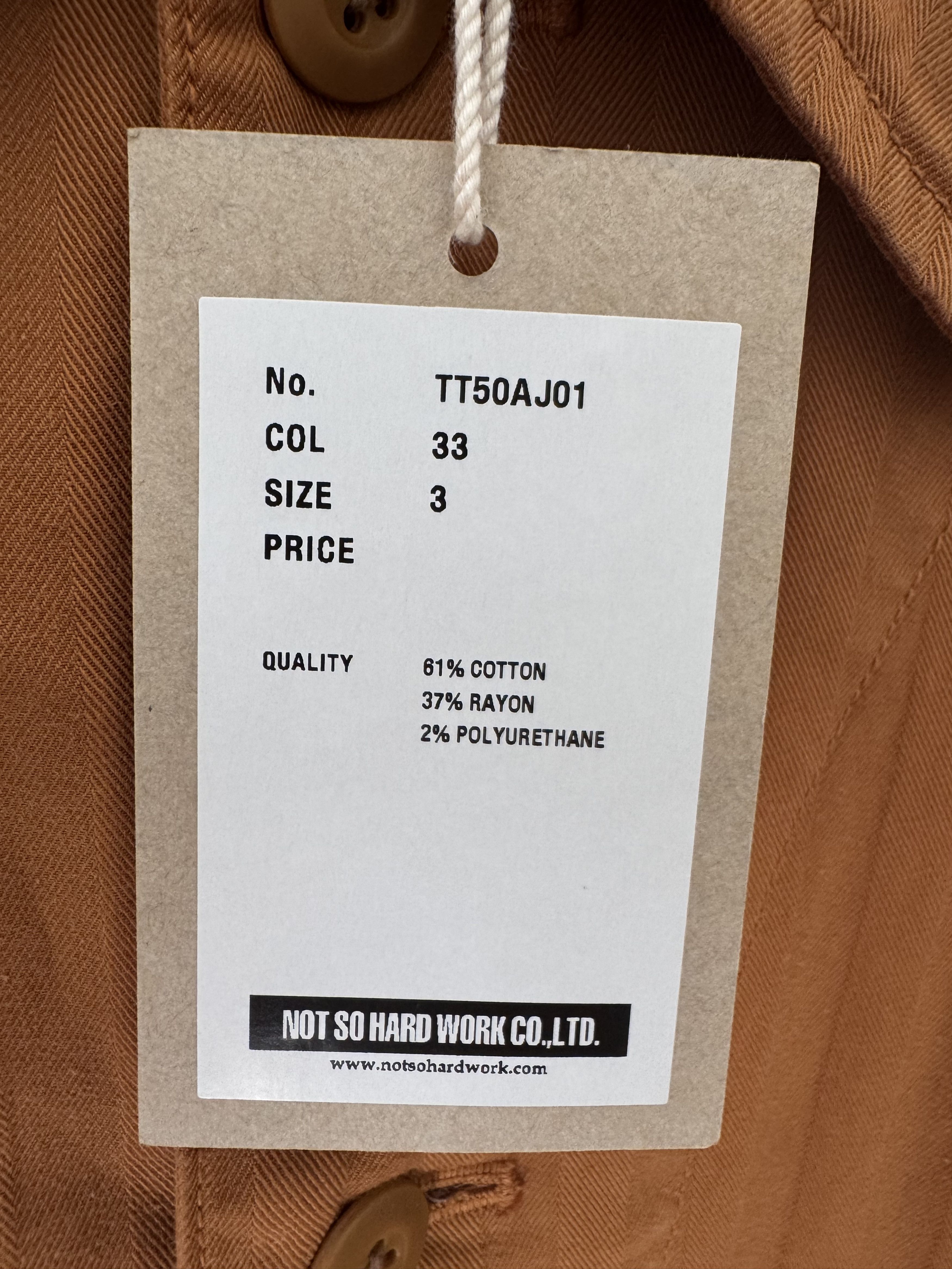 Ts(S) Coverall Jacket Ochre Size 3 Size US L / EU 52-54 / 3 - 4 Thumbnail