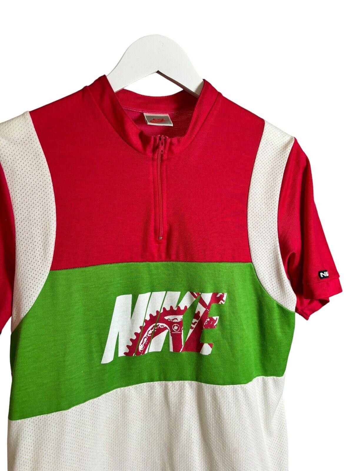 Nike × Vintage Vintage 90s Nike Cycle Jersey Bib Size Small Grey Tag Size ONE SIZE - 3 Thumbnail