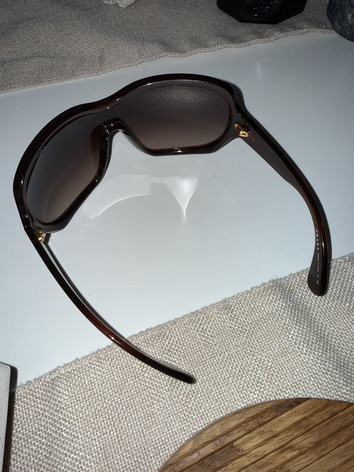 Prada Prada ski google oversized sunglasses runway 2011 Size ONE SIZE - 5 Thumbnail