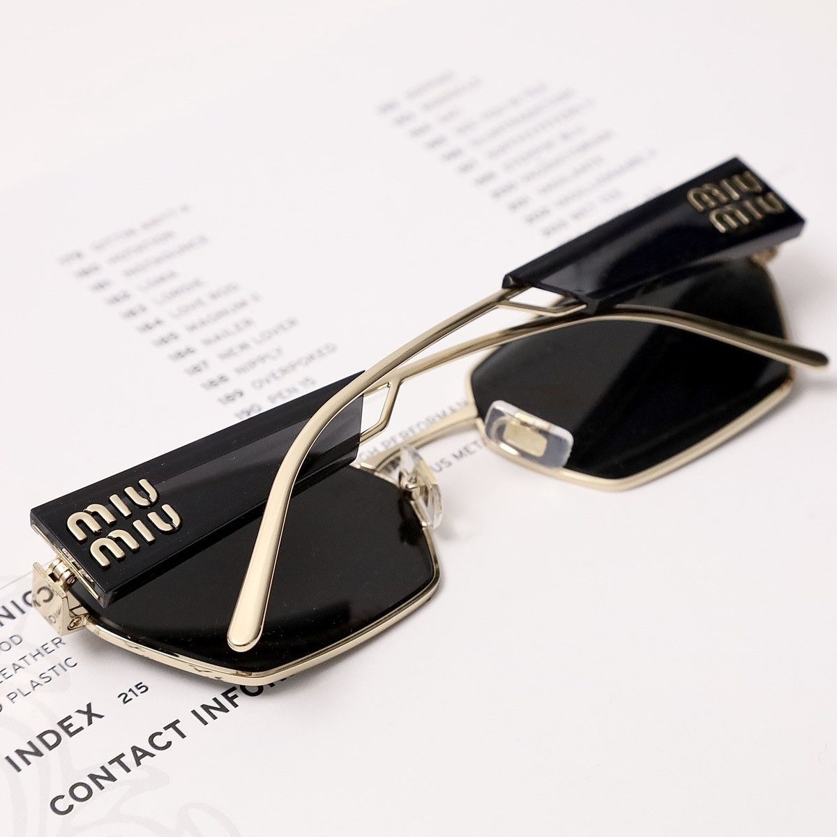Miu Miu MIU MIU 0MU 53WS SUNGLASSES Size ONE SIZE - 7 Thumbnail