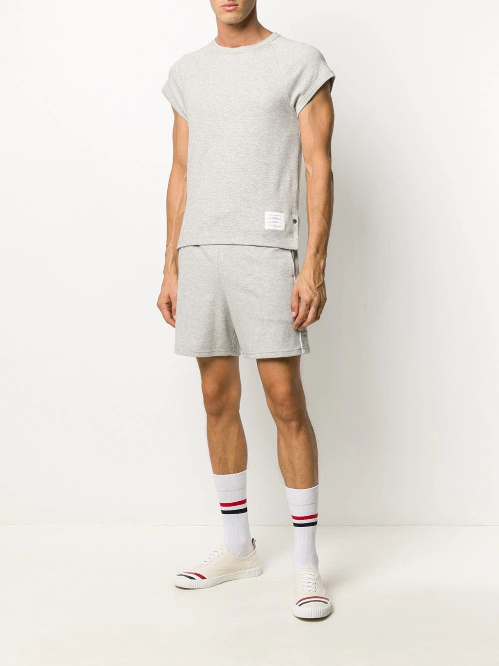 Thom Browne Thom Browne - Interlock Seamed 4-Bar Track Shorts Size US 34 / EU 50 - 1 Thumbnail