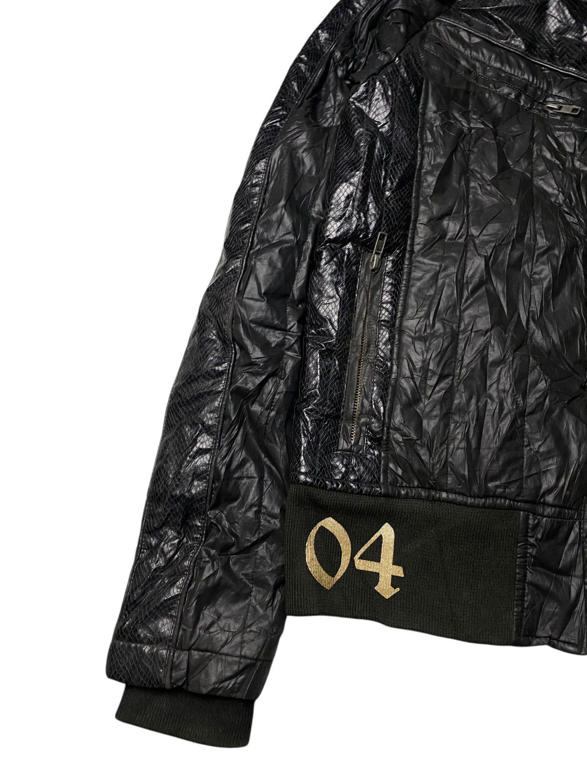 Isamu Katayama Backlash 2000's Edge Difference Crocodile Leather Down Puffer Jacket Size US M / EU 48-50 / 2 - 4 Thumbnail