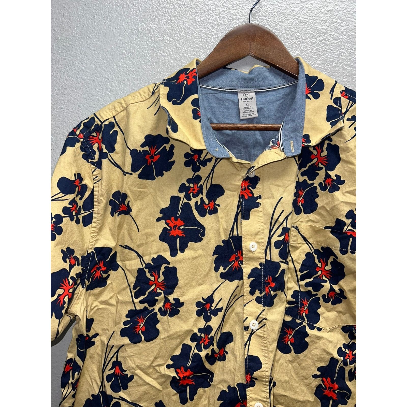 Hurley Hurley Hawaii Button Up Shirt Hawaiian Patio Cream XL Size US XL / EU 56 / 4 - 2 Thumbnail