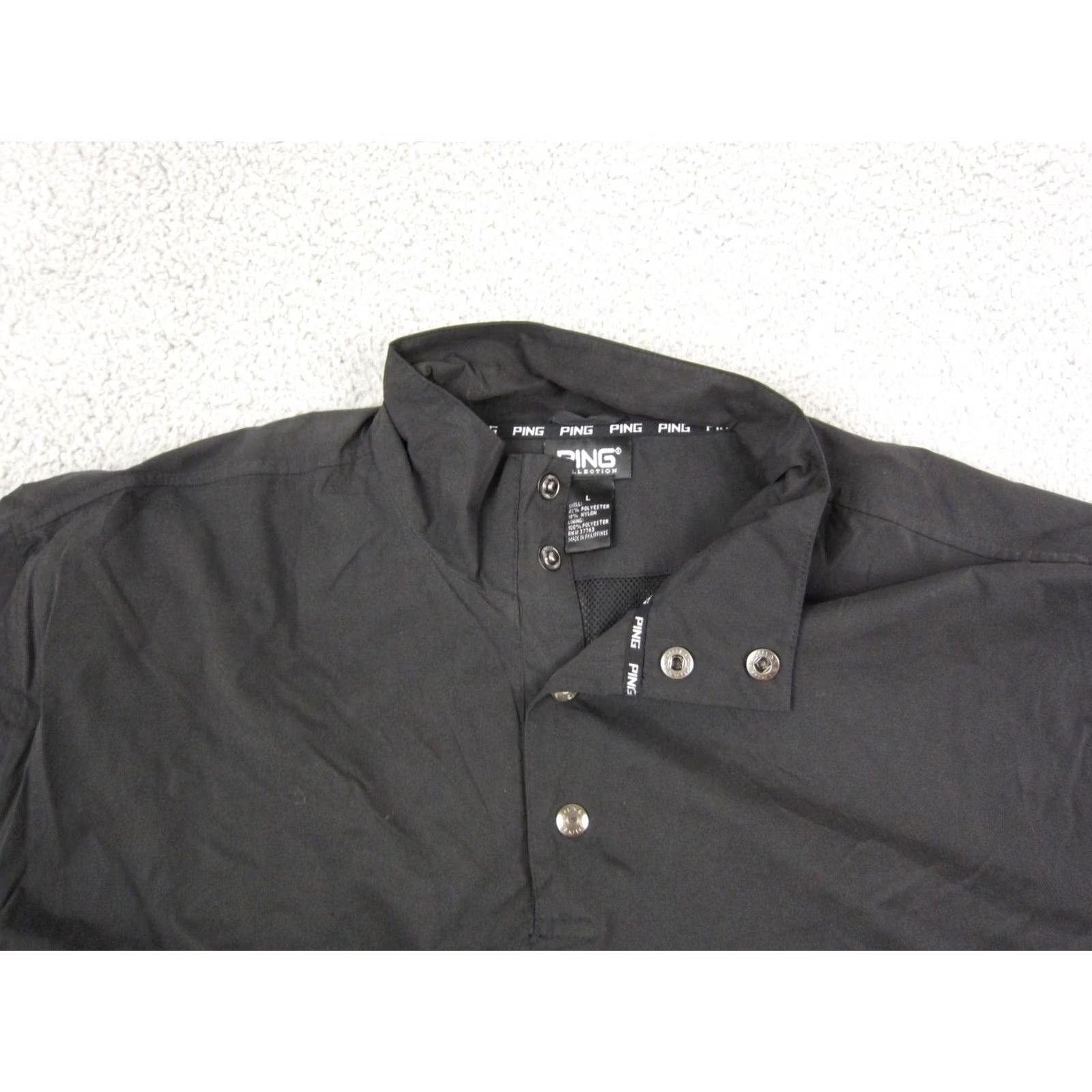 Vintage Ping Jacket Shirt Mens L Black Allianz Championship Windbreaker Vintage Size US L / EU 52-54 / 3 - 2 Thumbnail