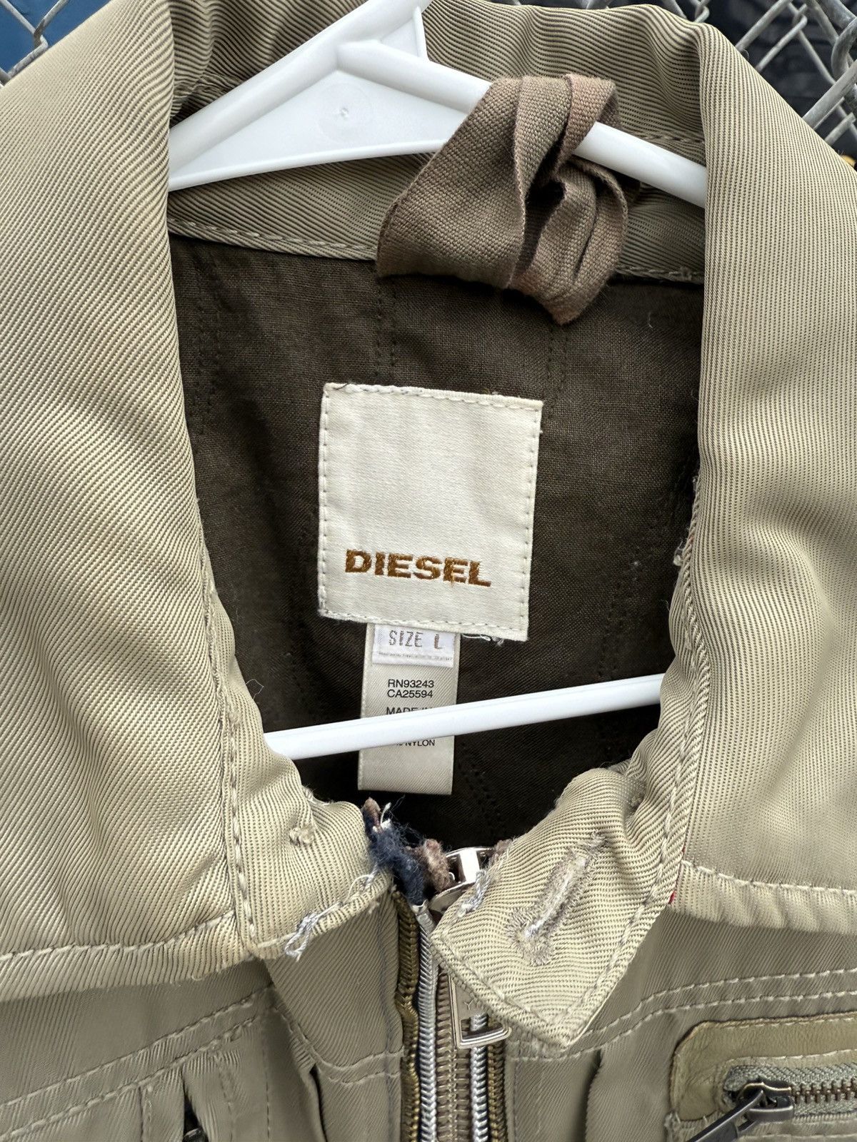 Diesel Diesel Vintage Military Nylon Utility Jacket Size US M / EU 48-50 / 2 - 5 Thumbnail