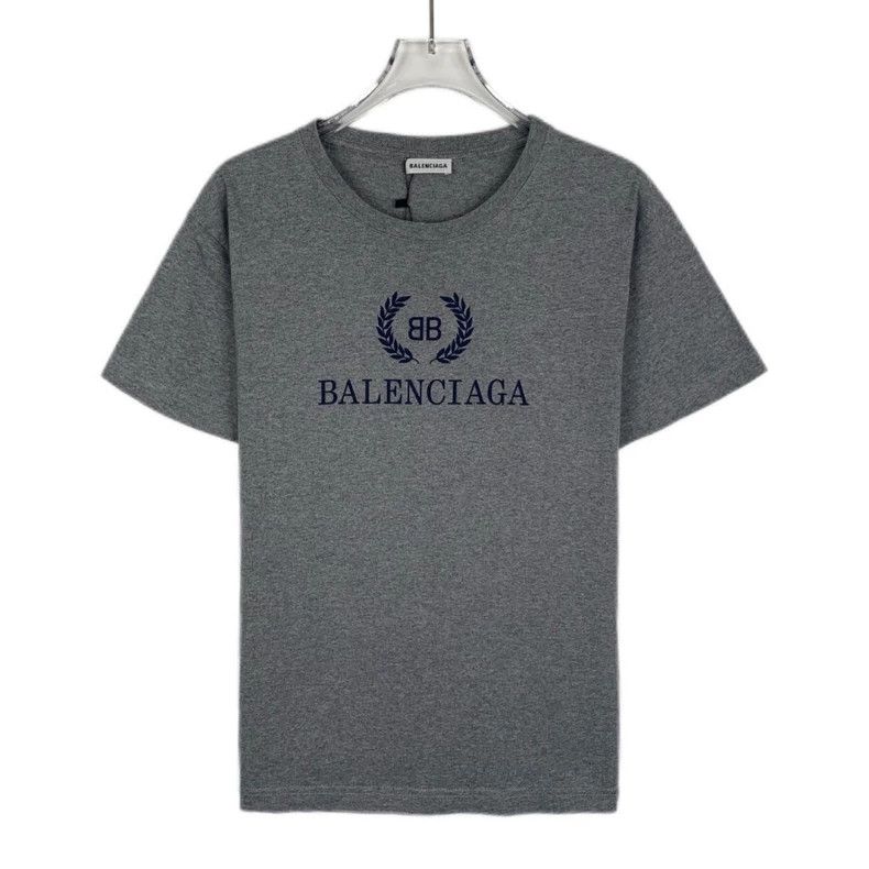Balenciaga Balenciaga Logo monogrammed wheat-ear printed crewneck gre Size M / US 6-8 / IT 42-44 - 1 Thumbnail