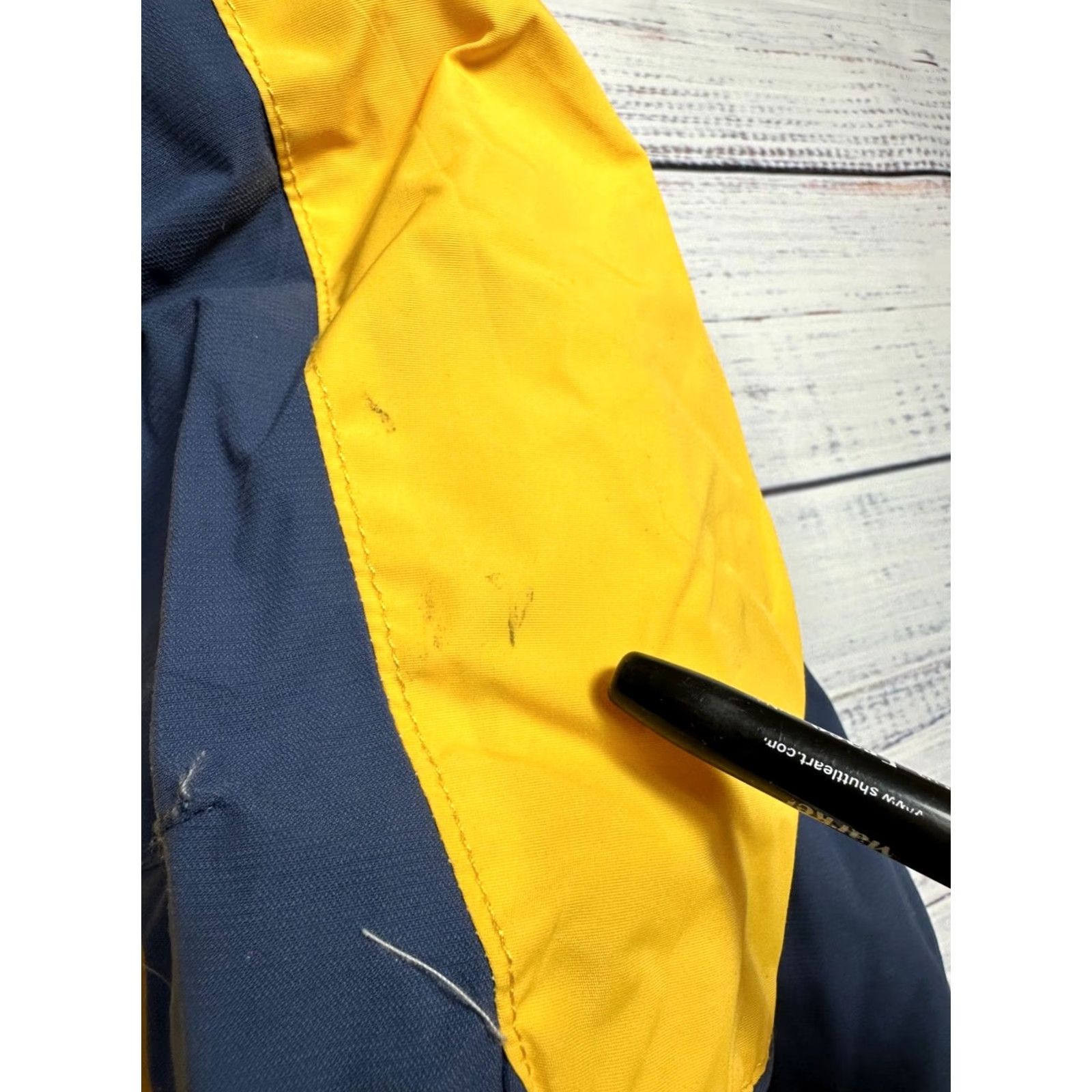 Rains Columbia Womens Nylon Hooded Zip Front Rain Jacket Yellow XS S Small Pockets No Liner Size S / US 4 / IT 40 - 7 Thumbnail