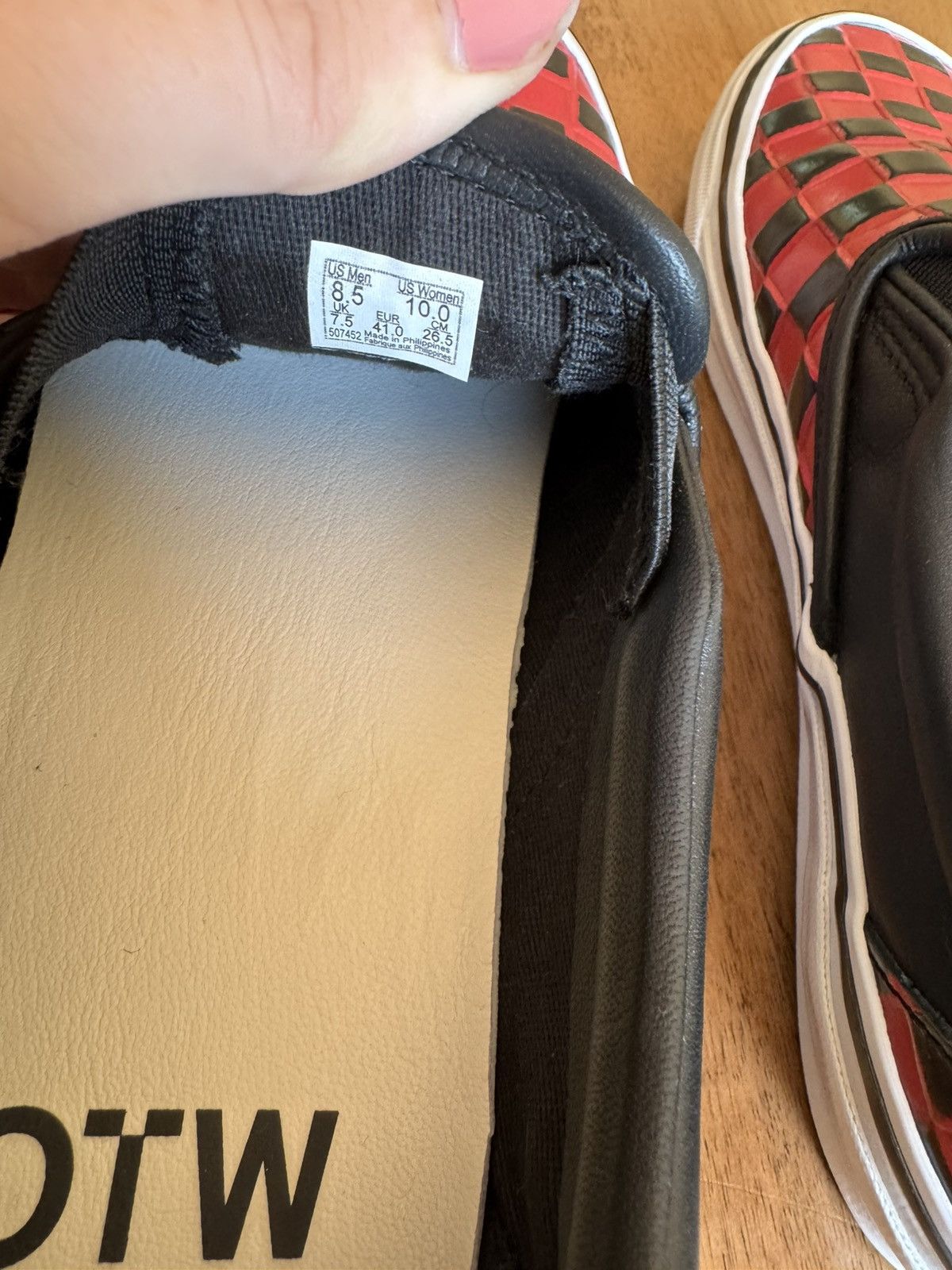 Vans Vans OTW Leather Check Classic Slip On 98 Vibram Size US 8.5 / EU 41-42 - 8 Thumbnail