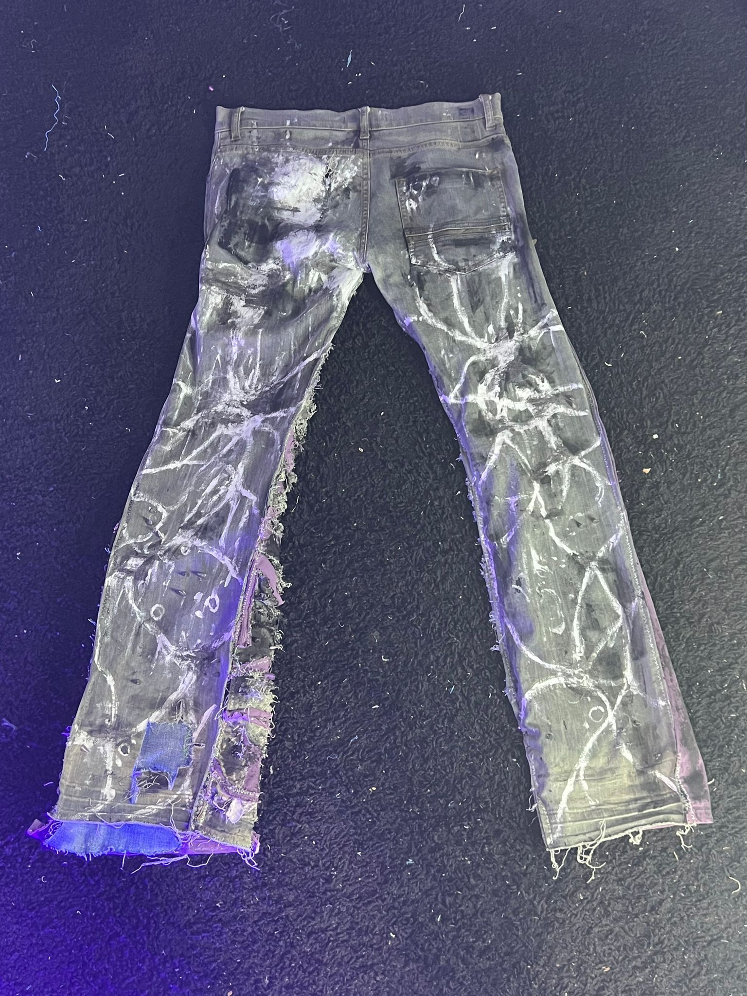 Japanese Brand Cyberpunk Punk Rave Goth Opium Streetwear Custom Jeans Size US 30 / EU 46 - 6 Thumbnail