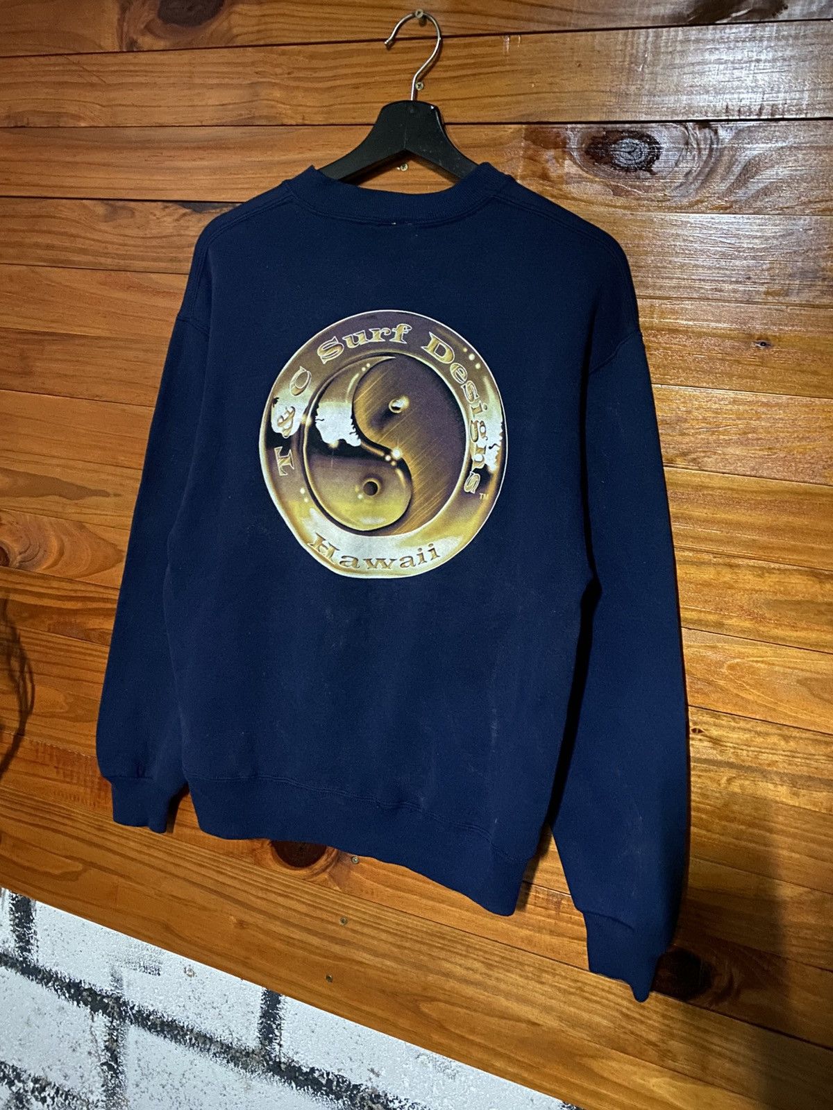 Vintage Vintage T&C Surf Designs Hawaii Sweatshirt – 1990s Navy Blue Size US M / EU 48-50 / 2 - 9 Thumbnail
