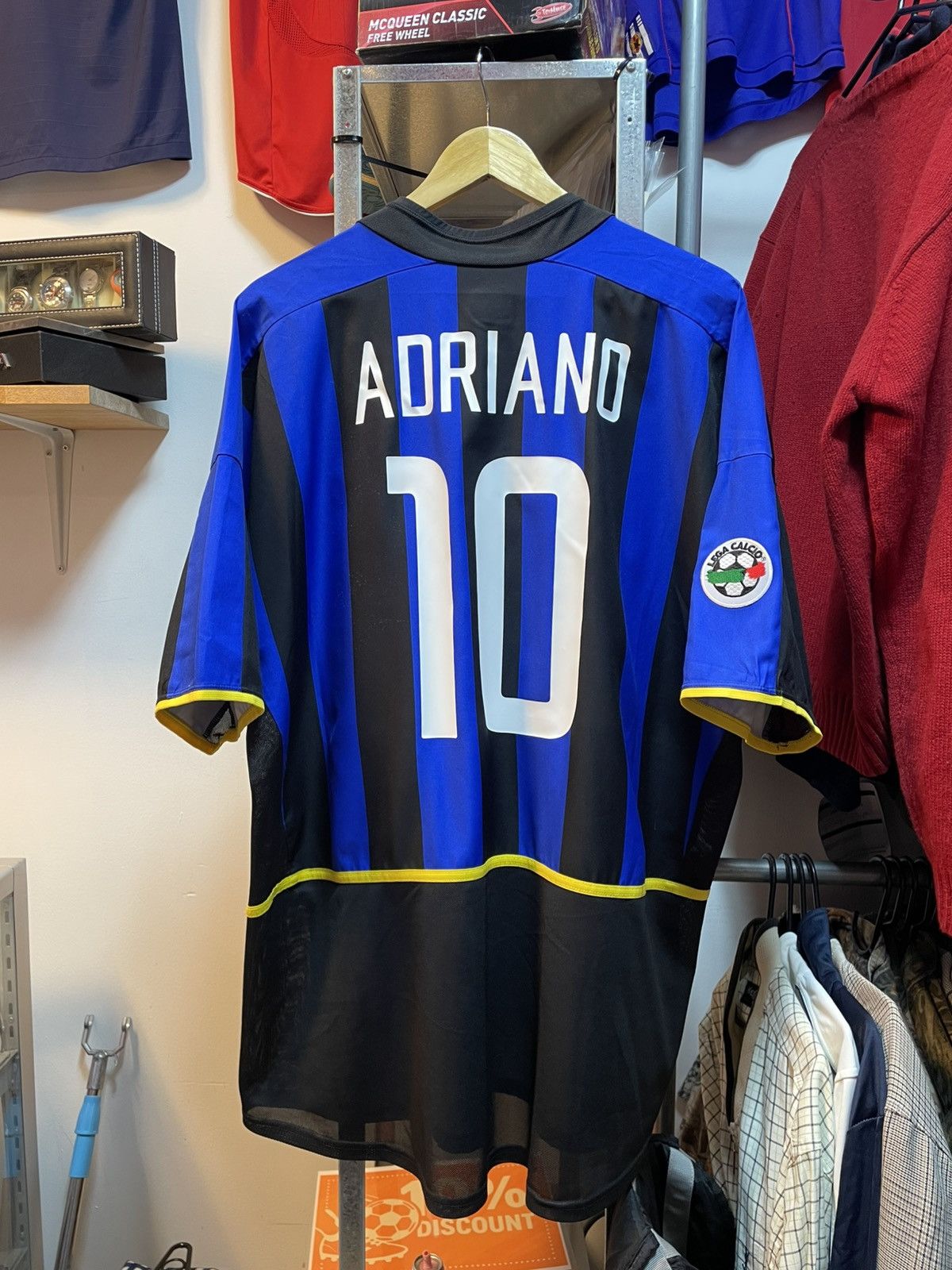 Vintage 2002-2003 Inter Milan Home Kit ADRIANO 10