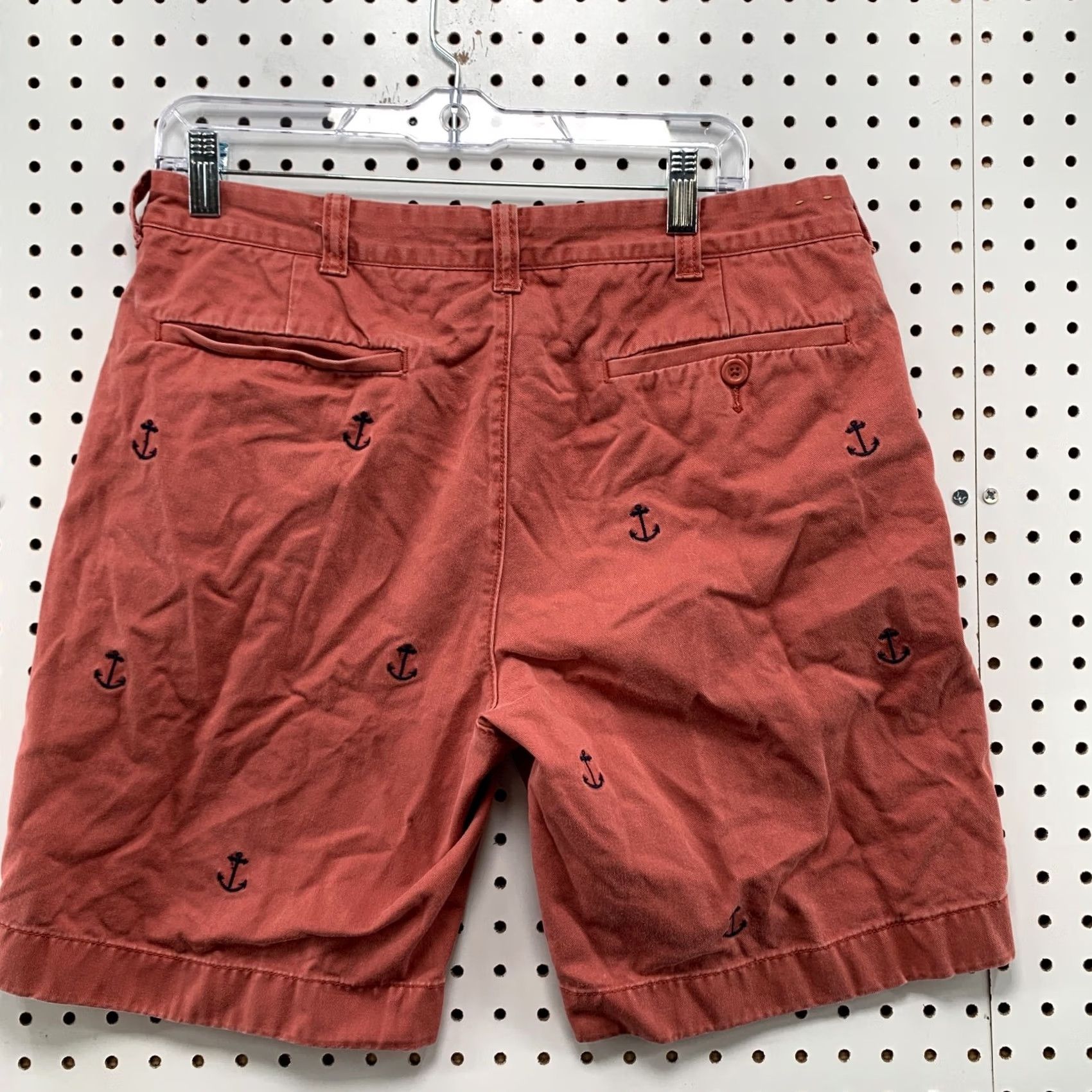 J.Crew JCrew CHino Shorts Mens 33x9 Red Anchor AOP All Over Print Preppy Casual Size US 33 - 5 Thumbnail