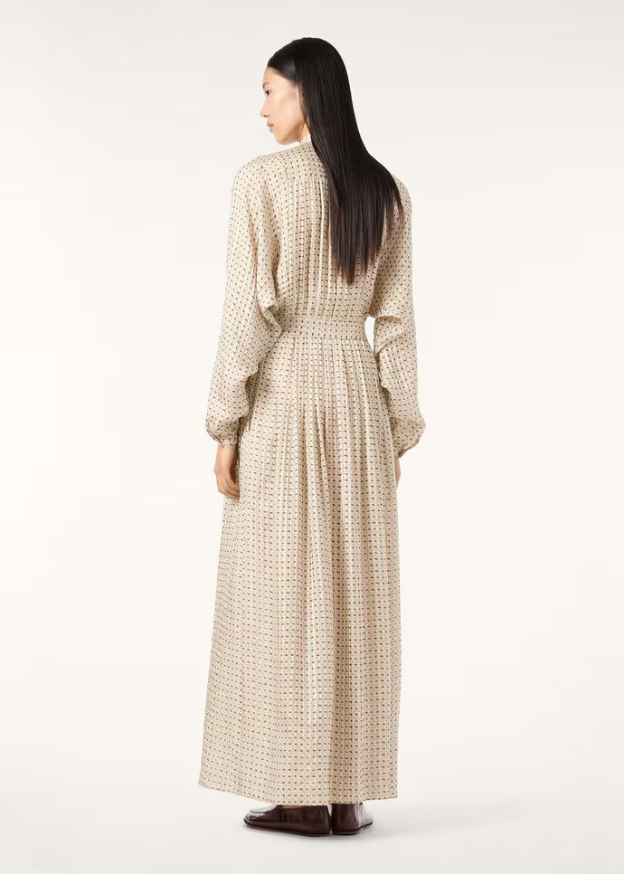 Loro Piana os11x0326 FAQ6125 Leslie Dress in Ivory/Brown Size XS / US 0-2 / IT 36-38 - 5 Thumbnail