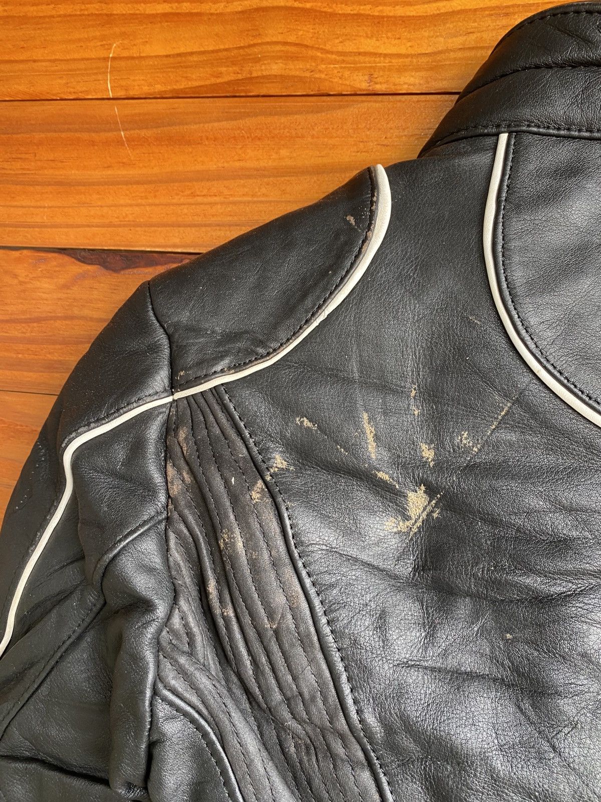 Leather Vintage ECHTES LEDER Cropped Motorcycle Leather Jacket Black Size XXS / US 00 / IT 34 - 14 Thumbnail