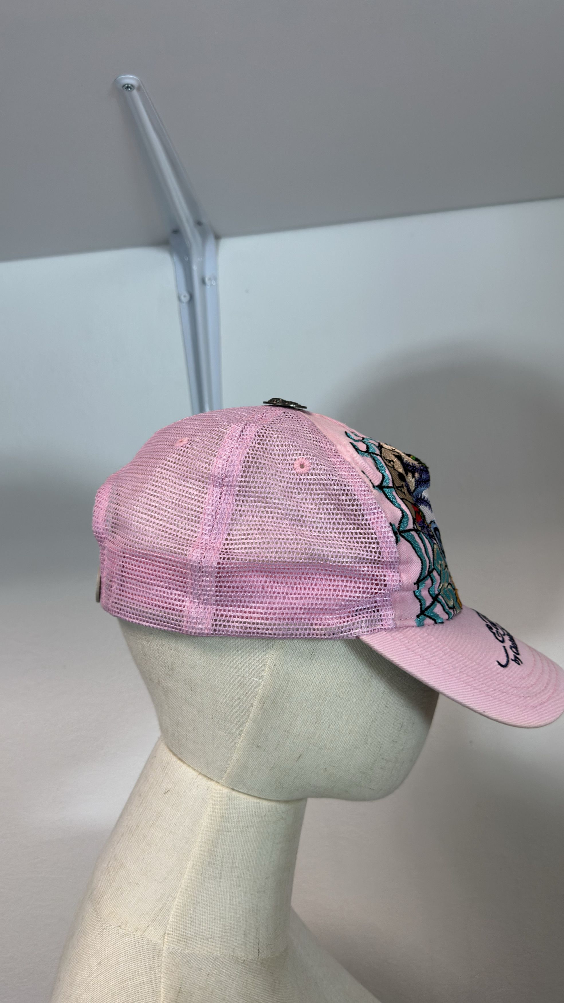Ed Hardy Ed Hardy Christian Audigier Rhinestone Hat Skull Pink Size ONE SIZE - 8 Thumbnail